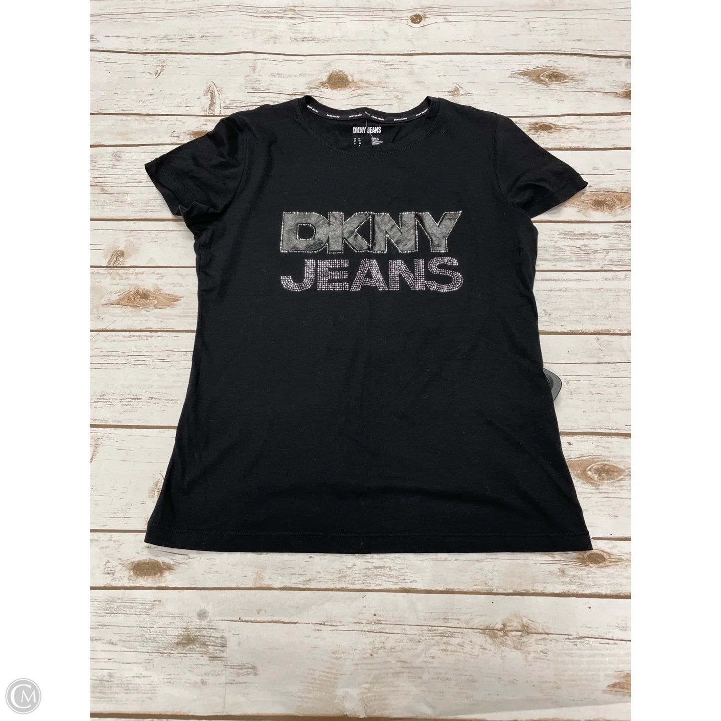 Top Short Sleeve By Dkny In Black, Size: Xs