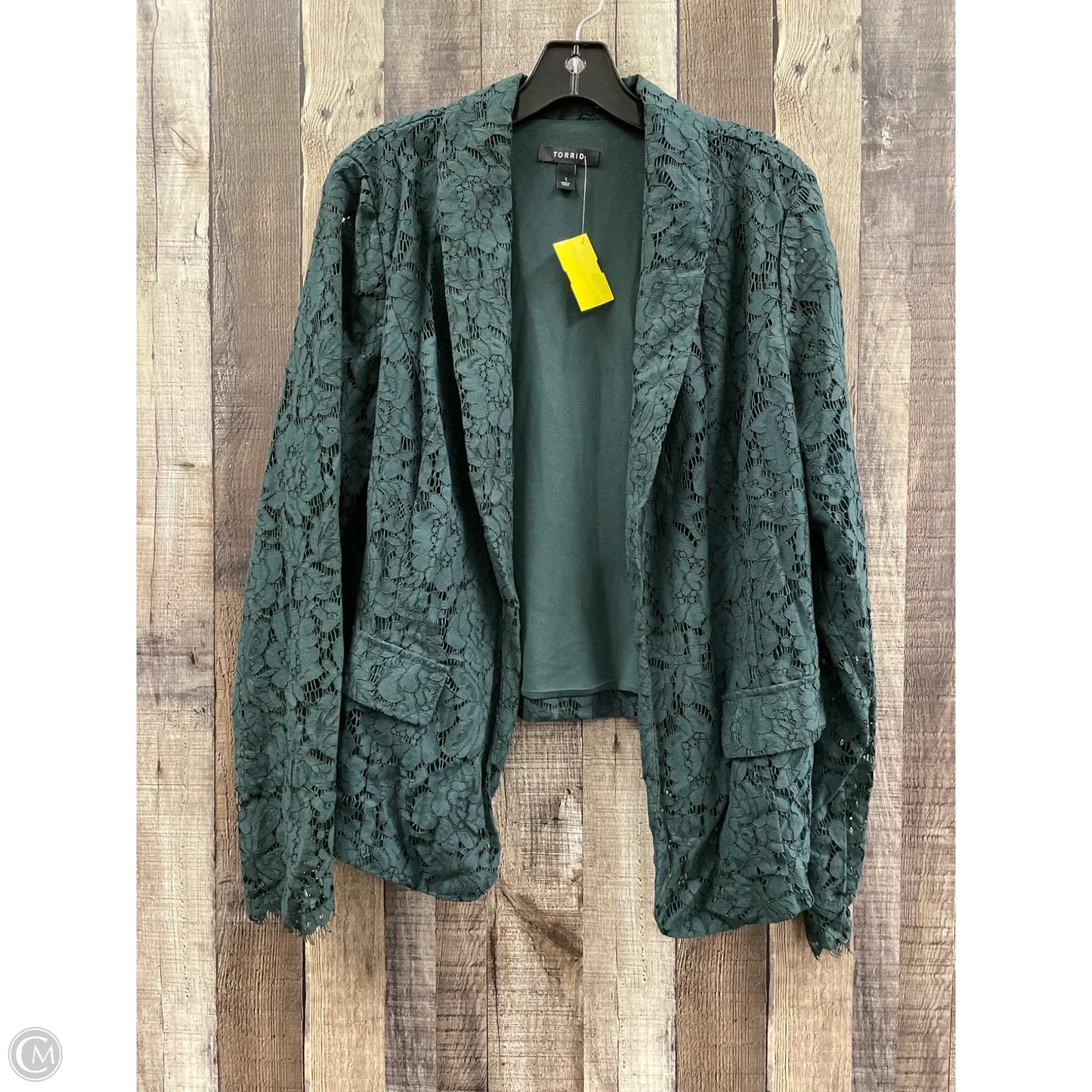 Blazer By Torrid In Green, Size: Xl