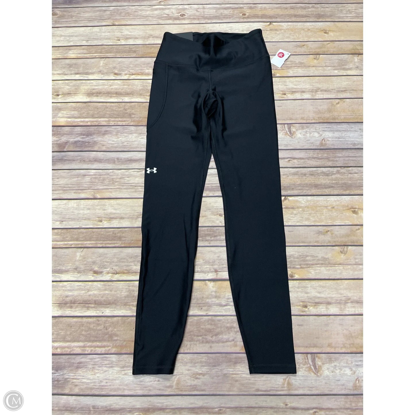 Athletic Leggings By Under Armour In Black, Size: M