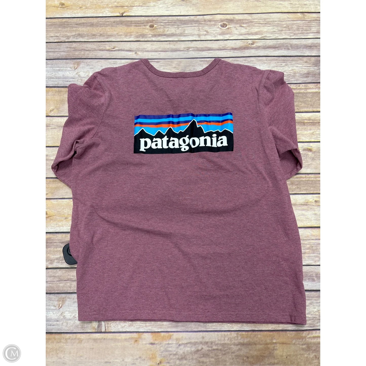 Top Long Sleeve By Patagonia In Purple, Size: L