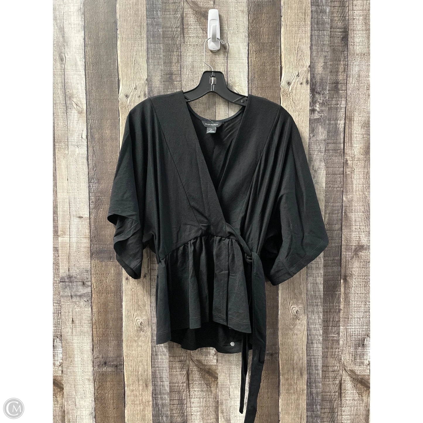 Top Short Sleeve By Club Monaco In Black, Size: S