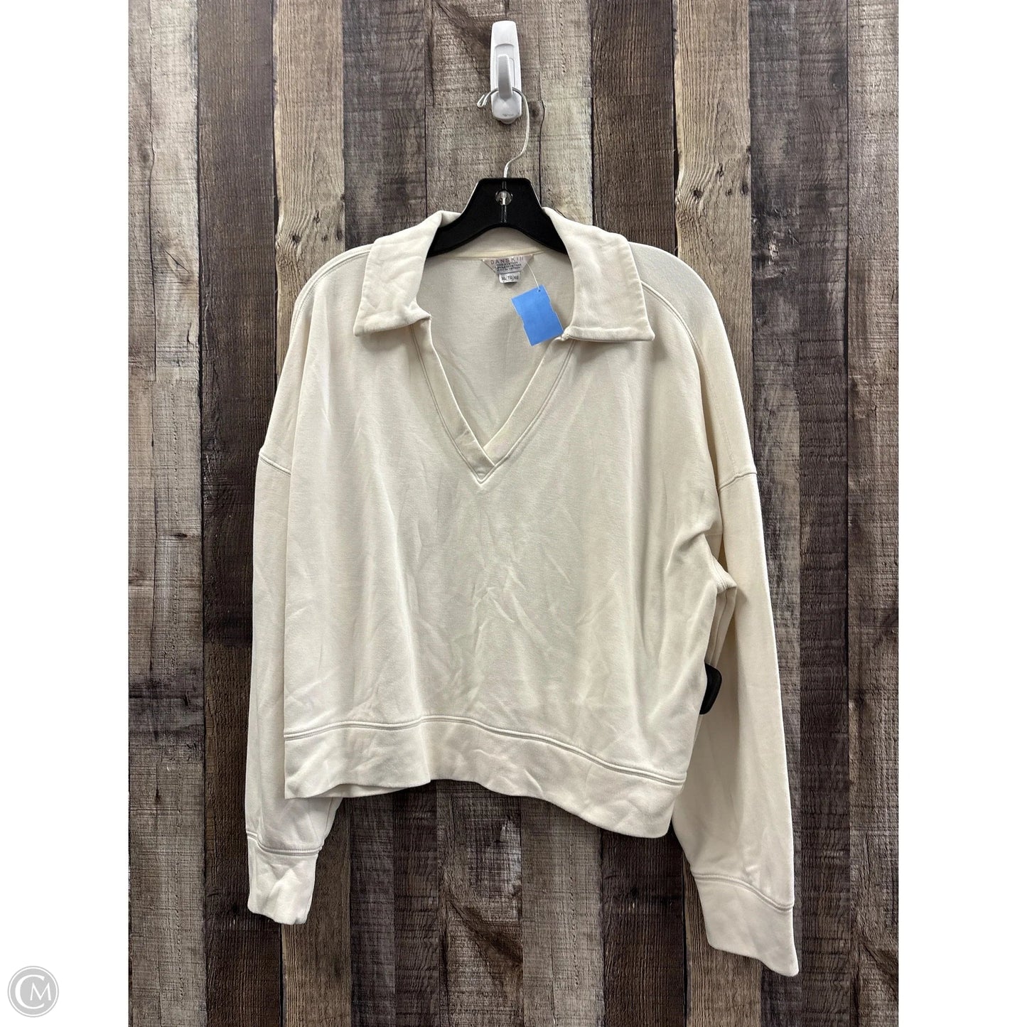 Top Long Sleeve By Danskin In Cream, Size: Xl
