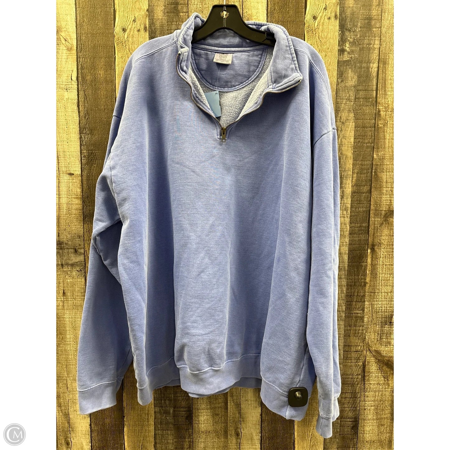 Sweatshirt Collar By Comfort Colors In Blue, Size: 3x