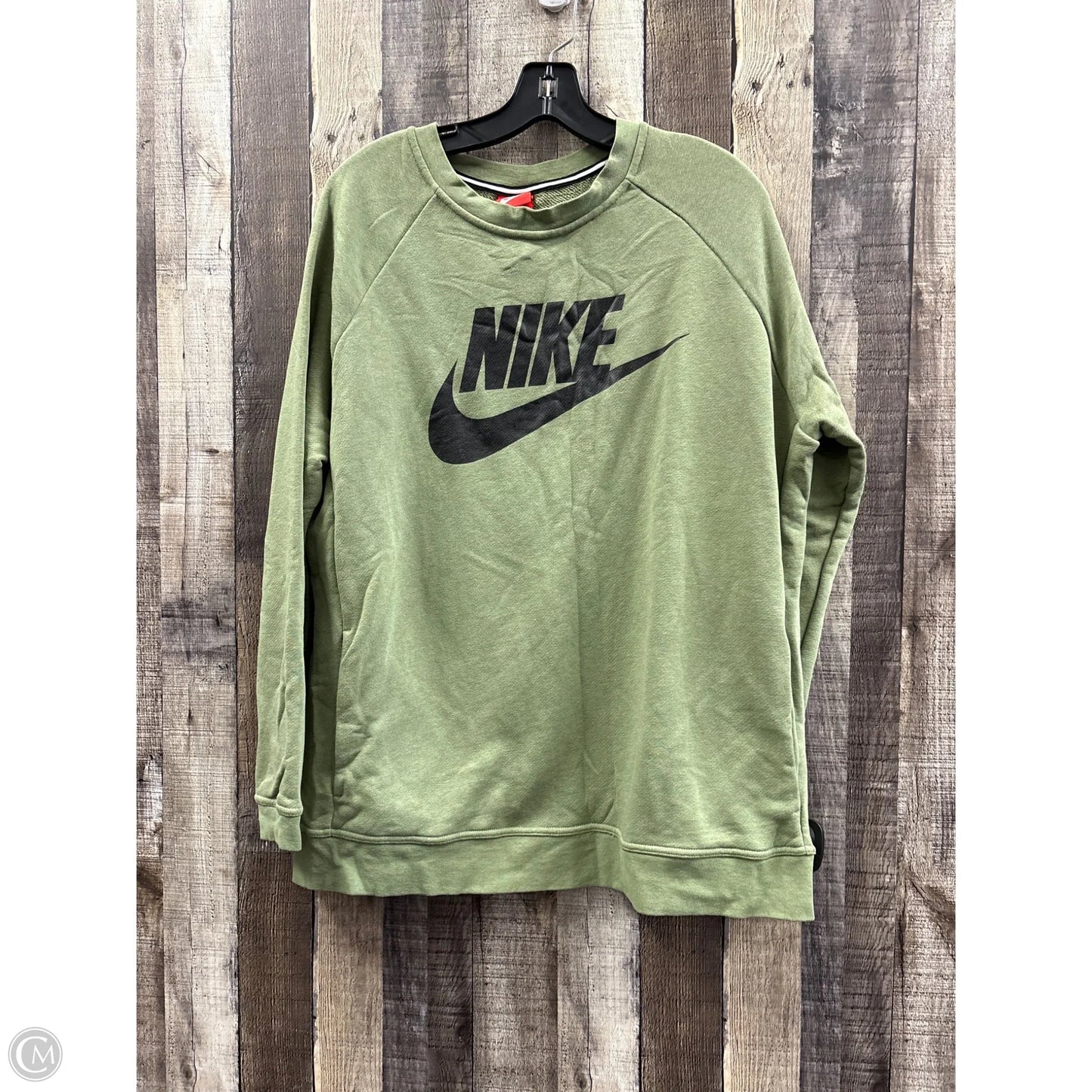 Athletic Sweatshirt Crewneck By Nike In Green, Size: Xl