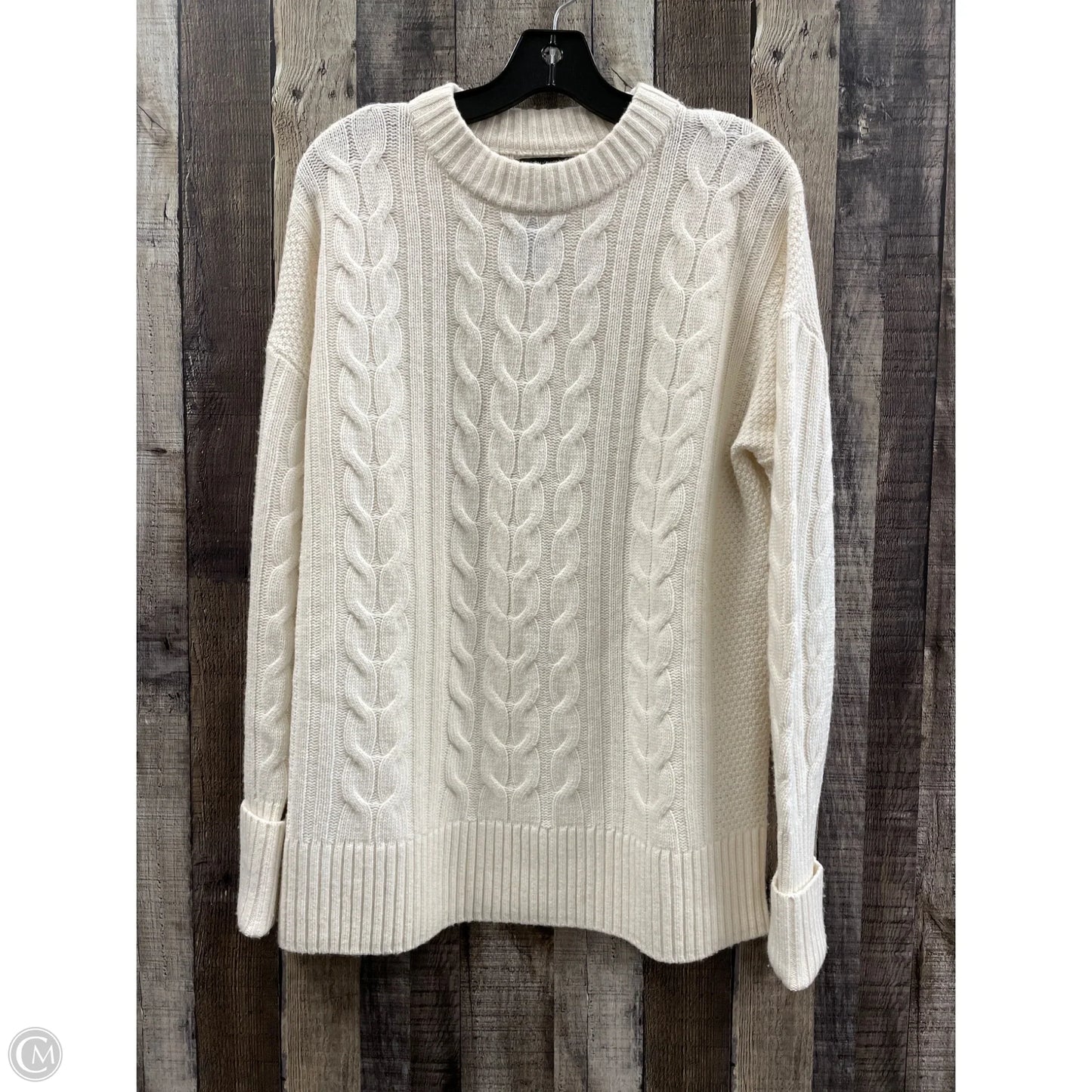 Sweater By Banana Republic In Cream, Size: M