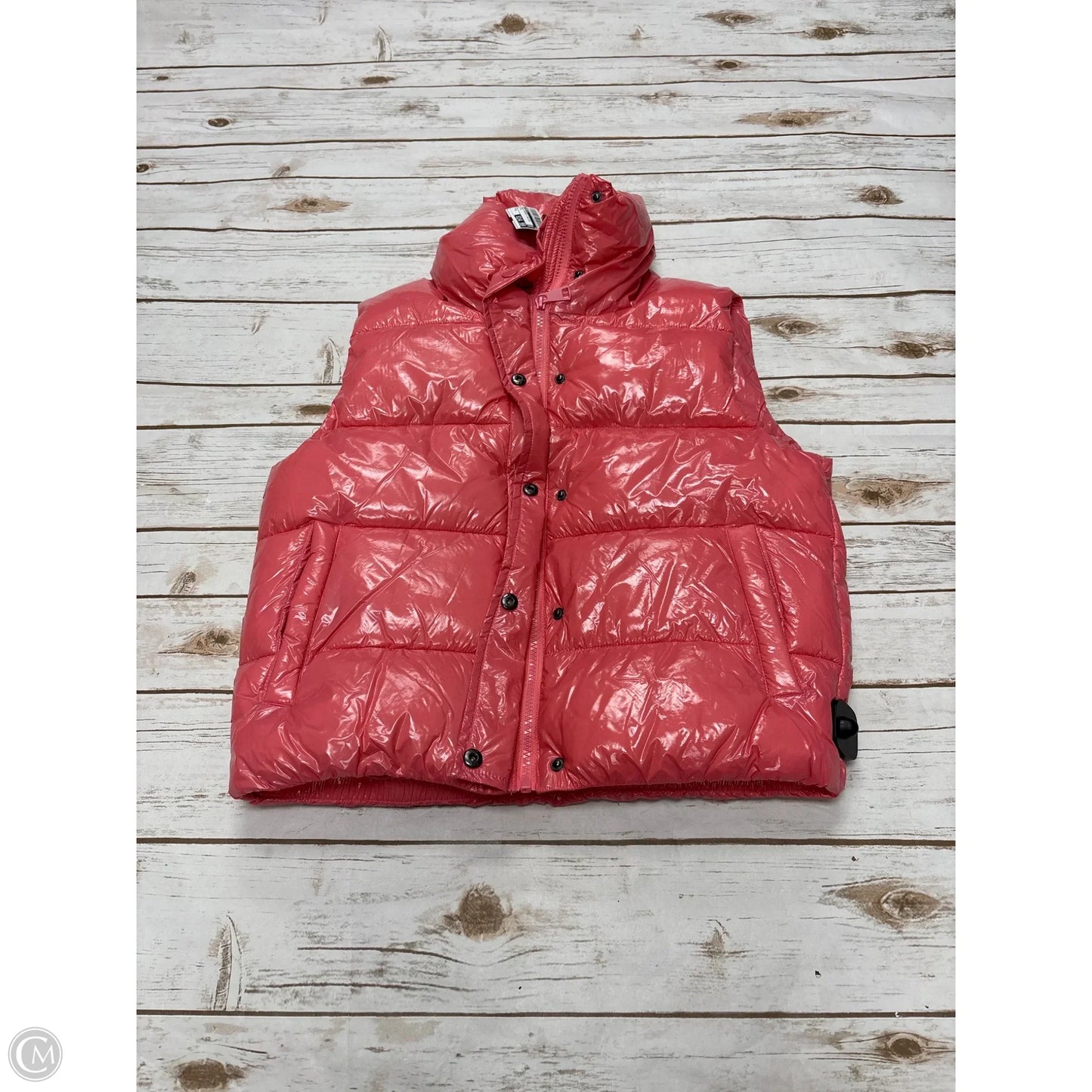 Vest Puffer & Quilted By Mono B In Pink, Size: S