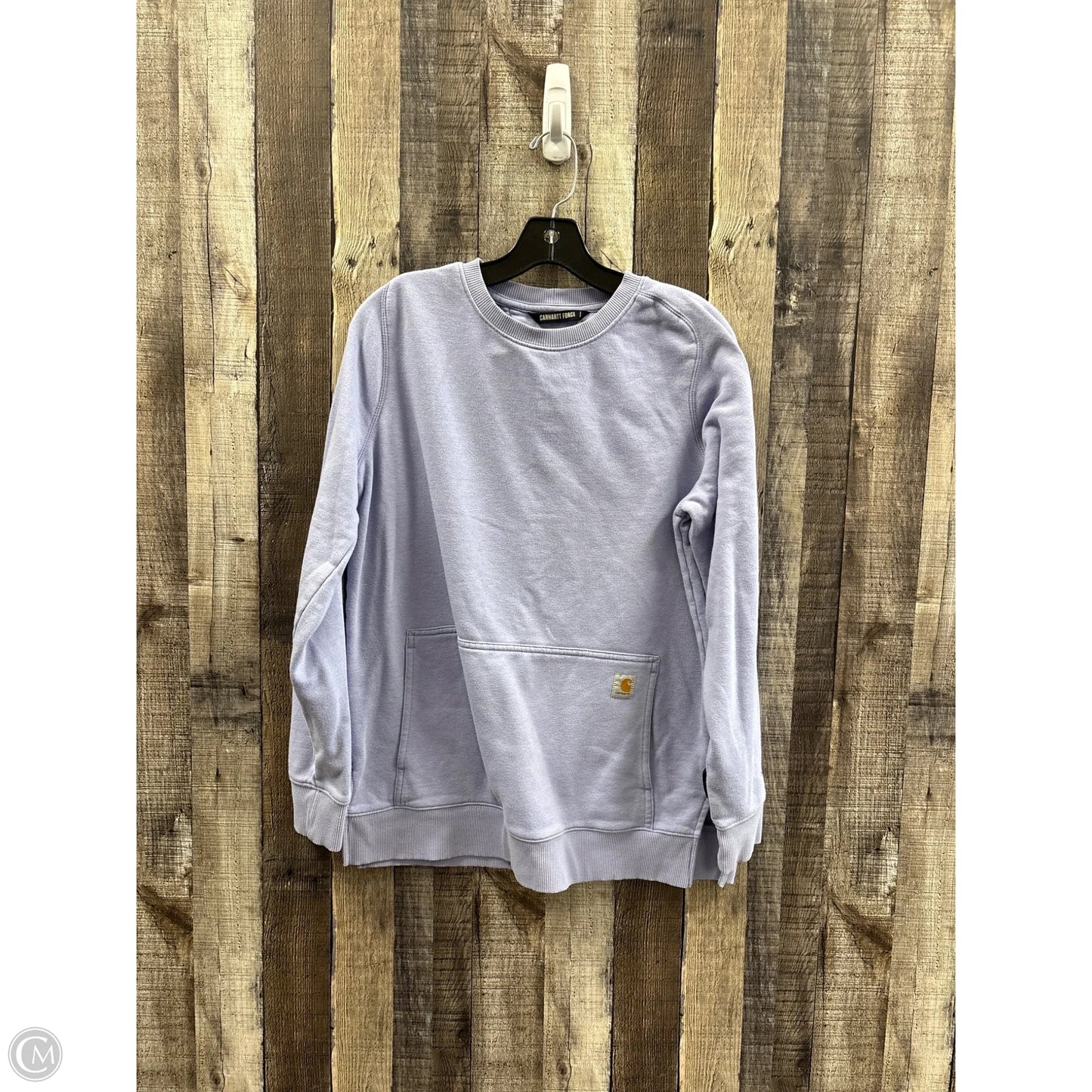 Sweatshirt Crewneck By Carhartt In Purple, Size: M