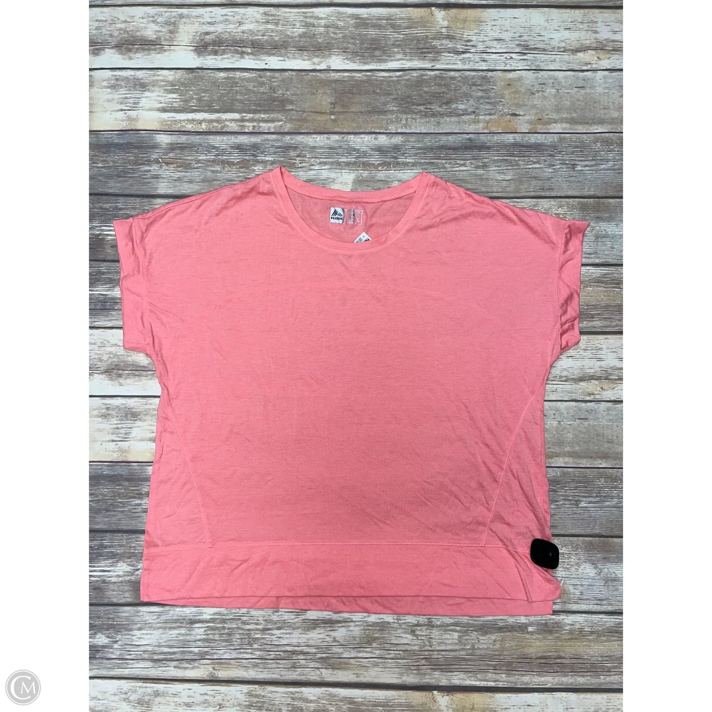 Athletic Top Short Sleeve By Rbx In Pink, Size: 3x