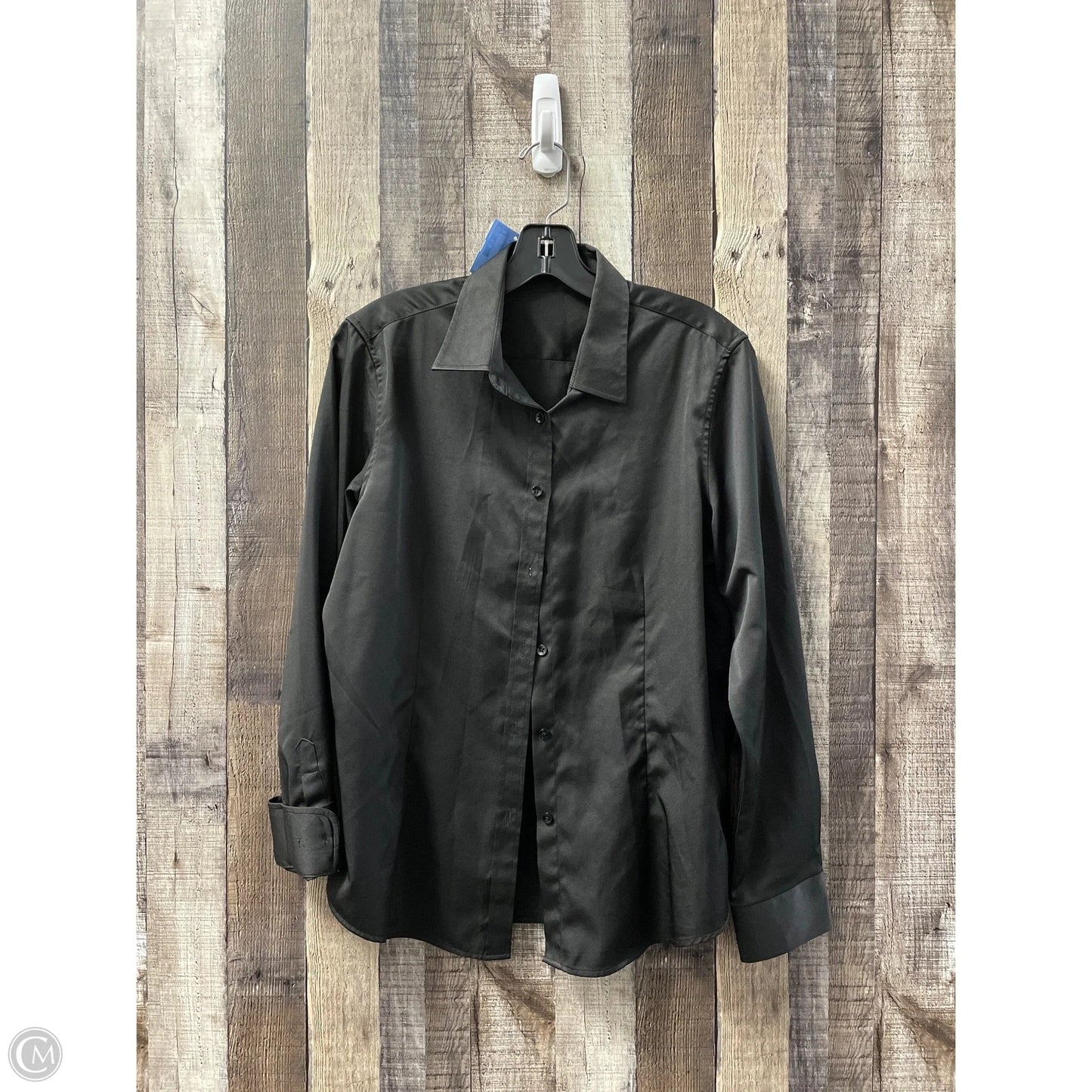 Top Long Sleeve By Cme In Black, Size: M