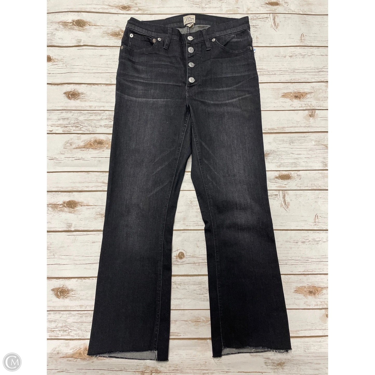 Jeans Boot Cut By J. Crew In Black Denim, Size: 4