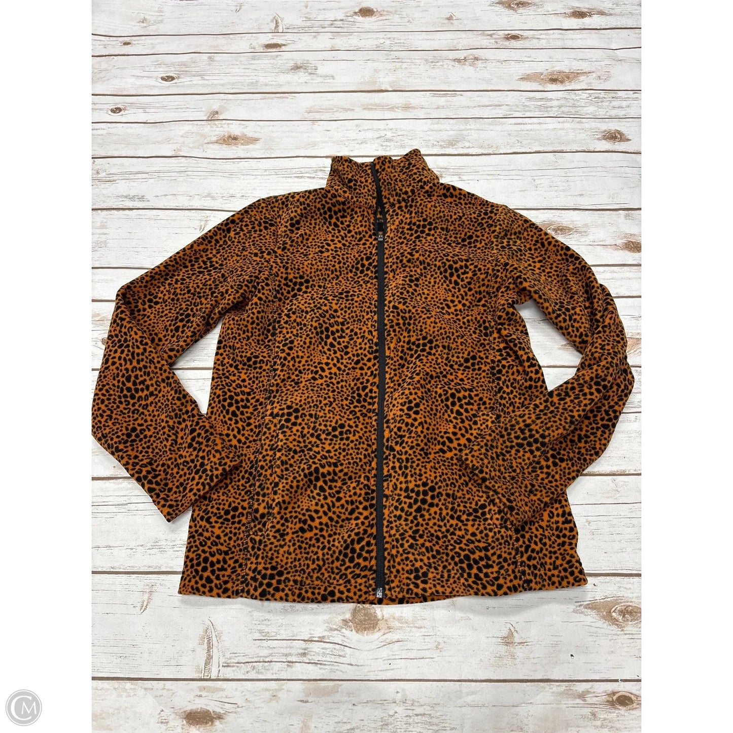 Jacket Fleece By Lands End In Animal Print, Size: S