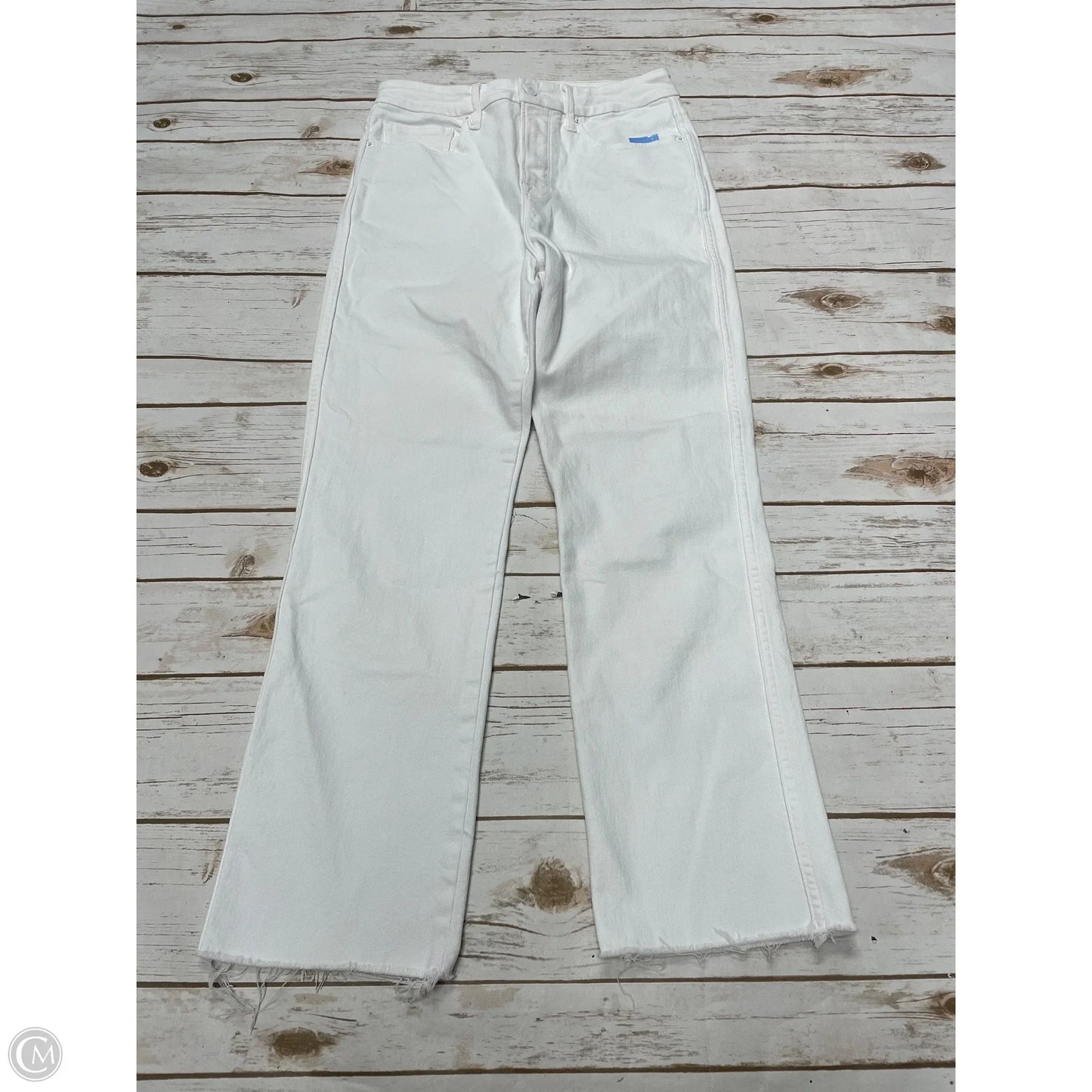 Jeans Straight By Good American In White, Size: 6