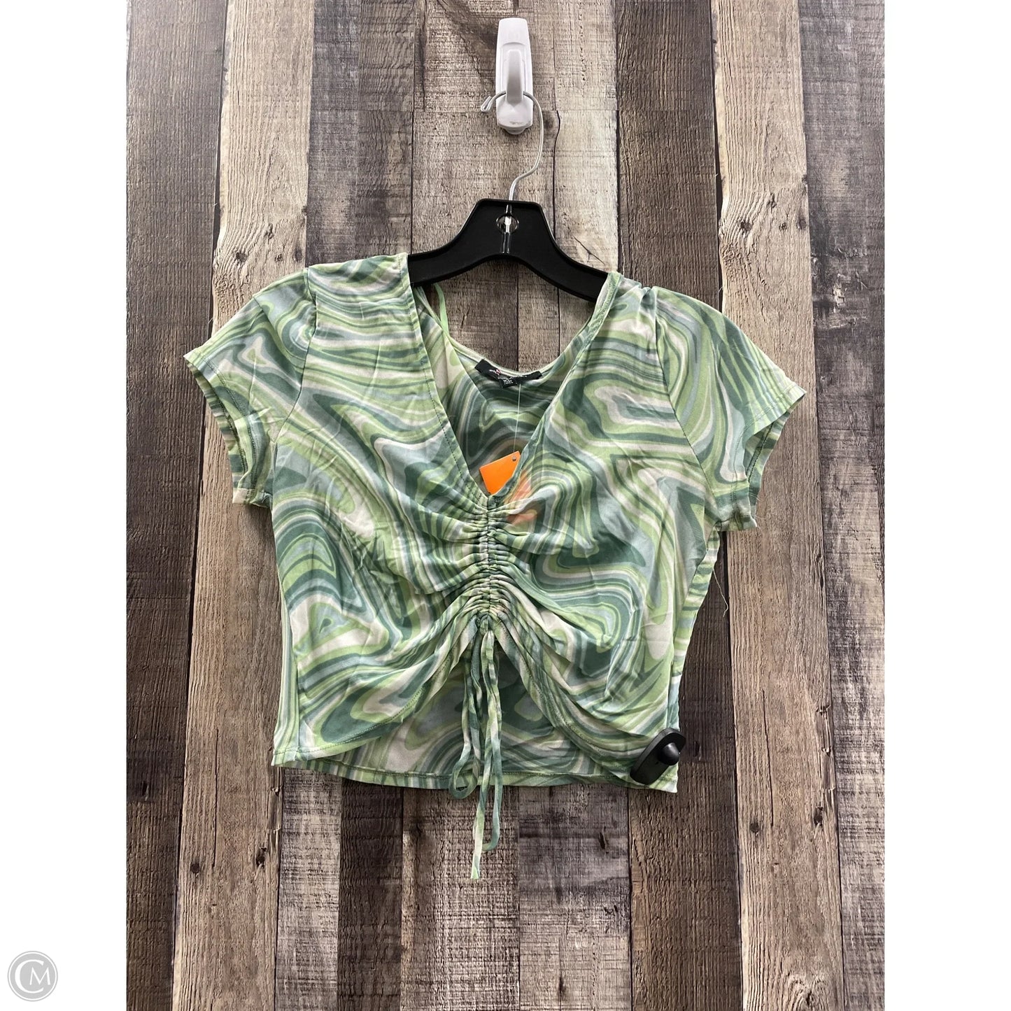 Top Short Sleeve By Cme In Green, Size: Xl