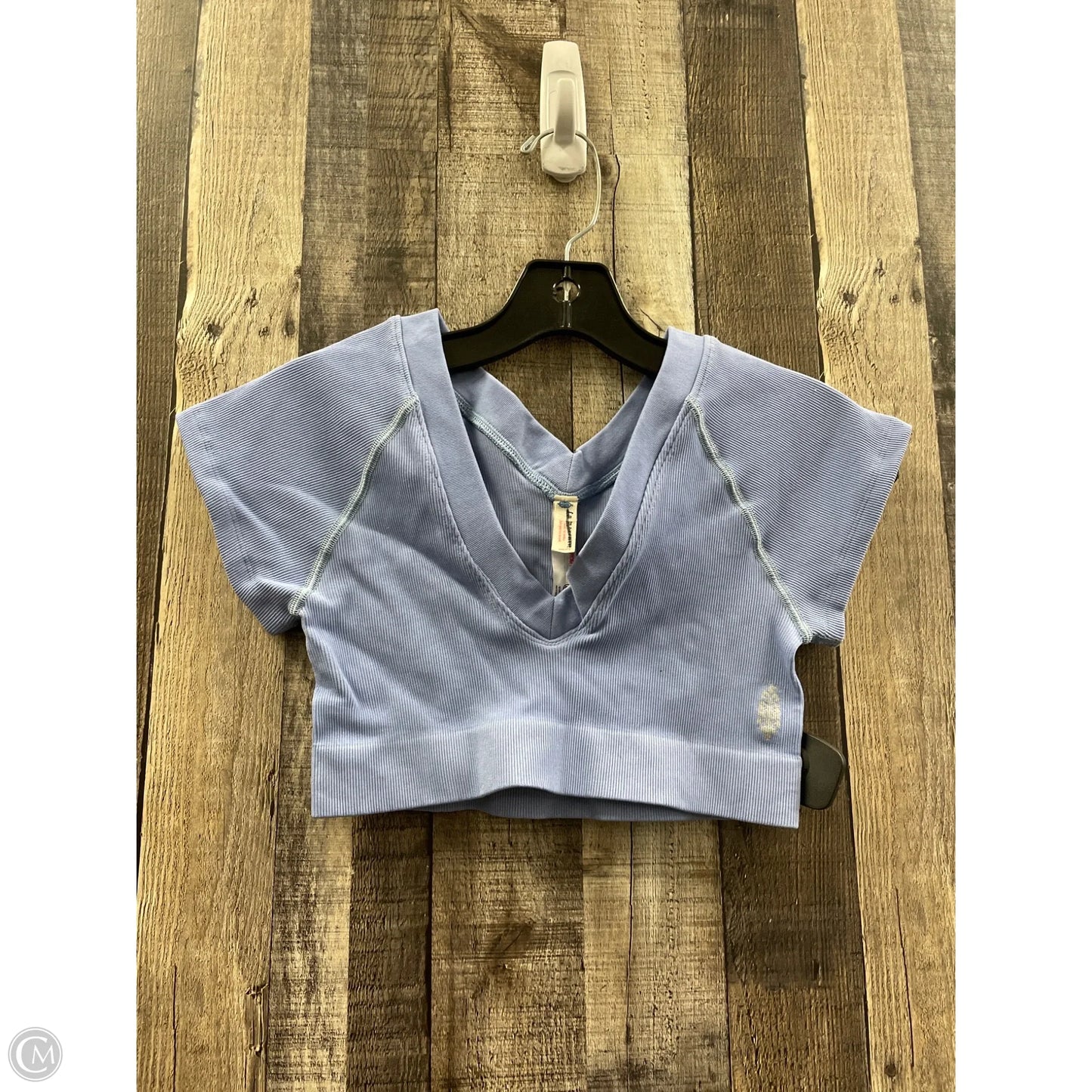 Top Short Sleeve By Free People In Blue, Size: M