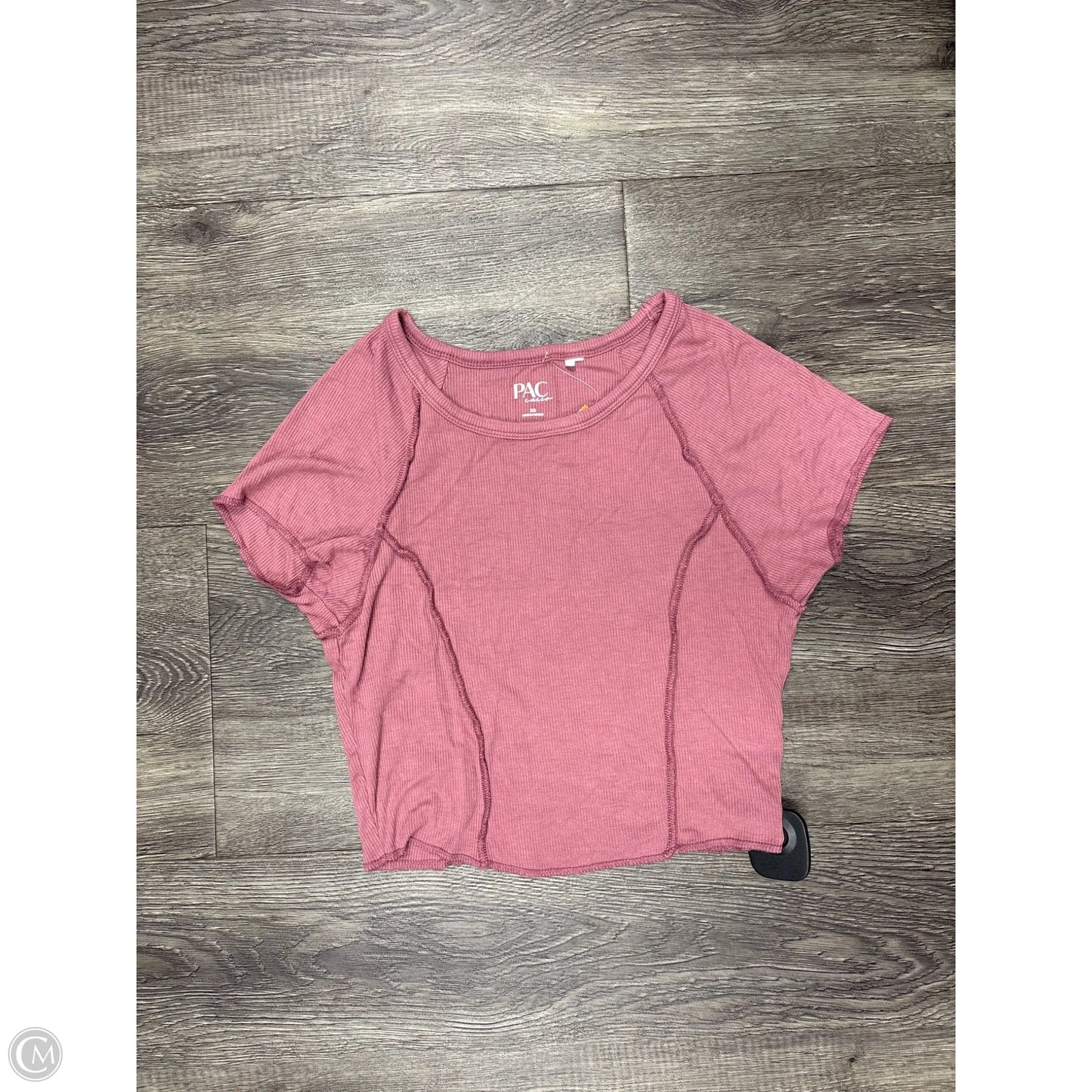 Top Short Sleeve By Cme In Mauve, Size: Xs