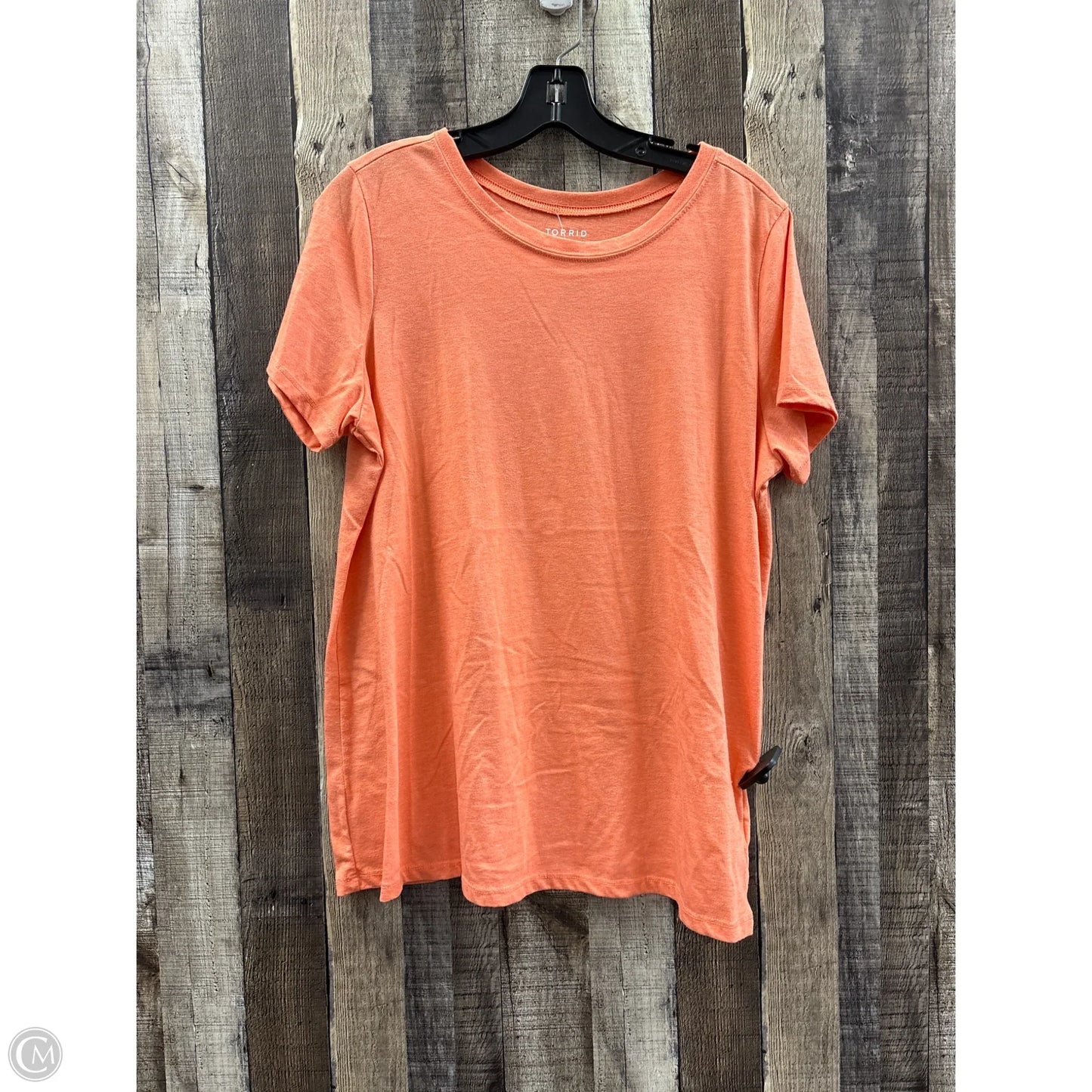 Top Short Sleeve By Torrid In Orange, Size: 0