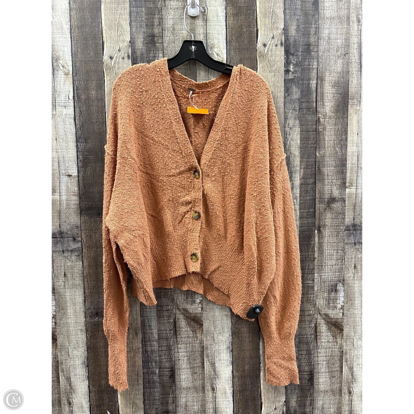 Sweater Cardigan By Free People In Brown, Size: M