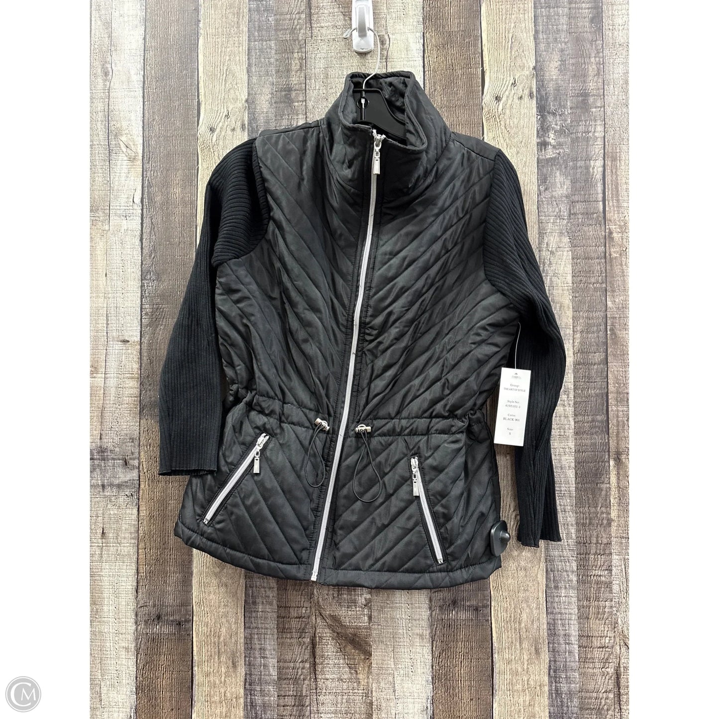 Jacket Puffer & Quilted By Cme In Black, Size: S