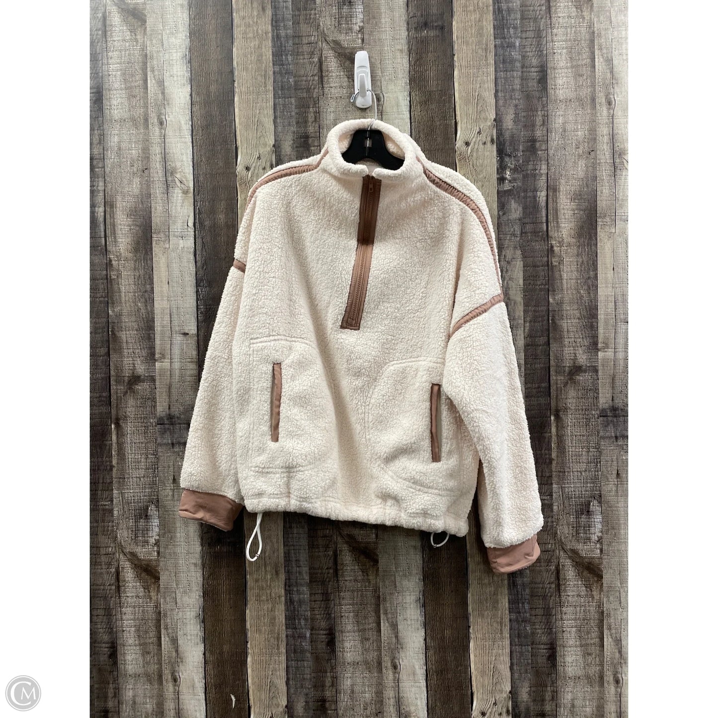 Jacket Fleece By Cme In Cream, Size: M