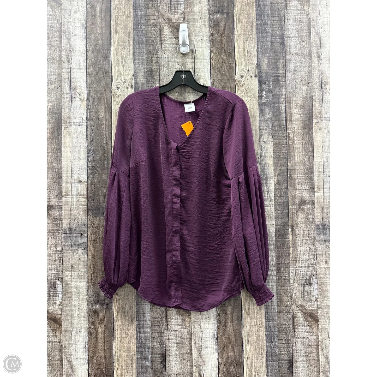 Top Long Sleeve By Cabi In Purple, Size: S