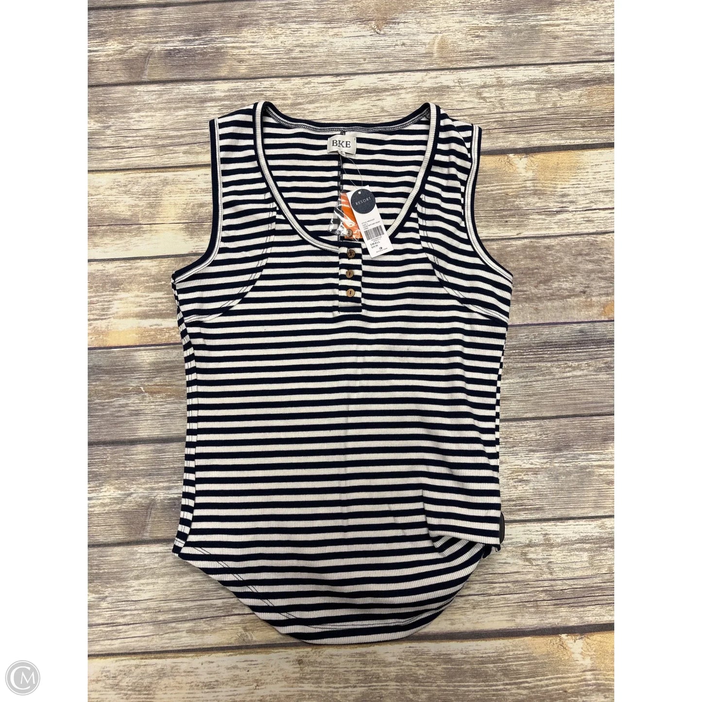 Top Sleeveless By Bke In Striped Pattern, Size: S