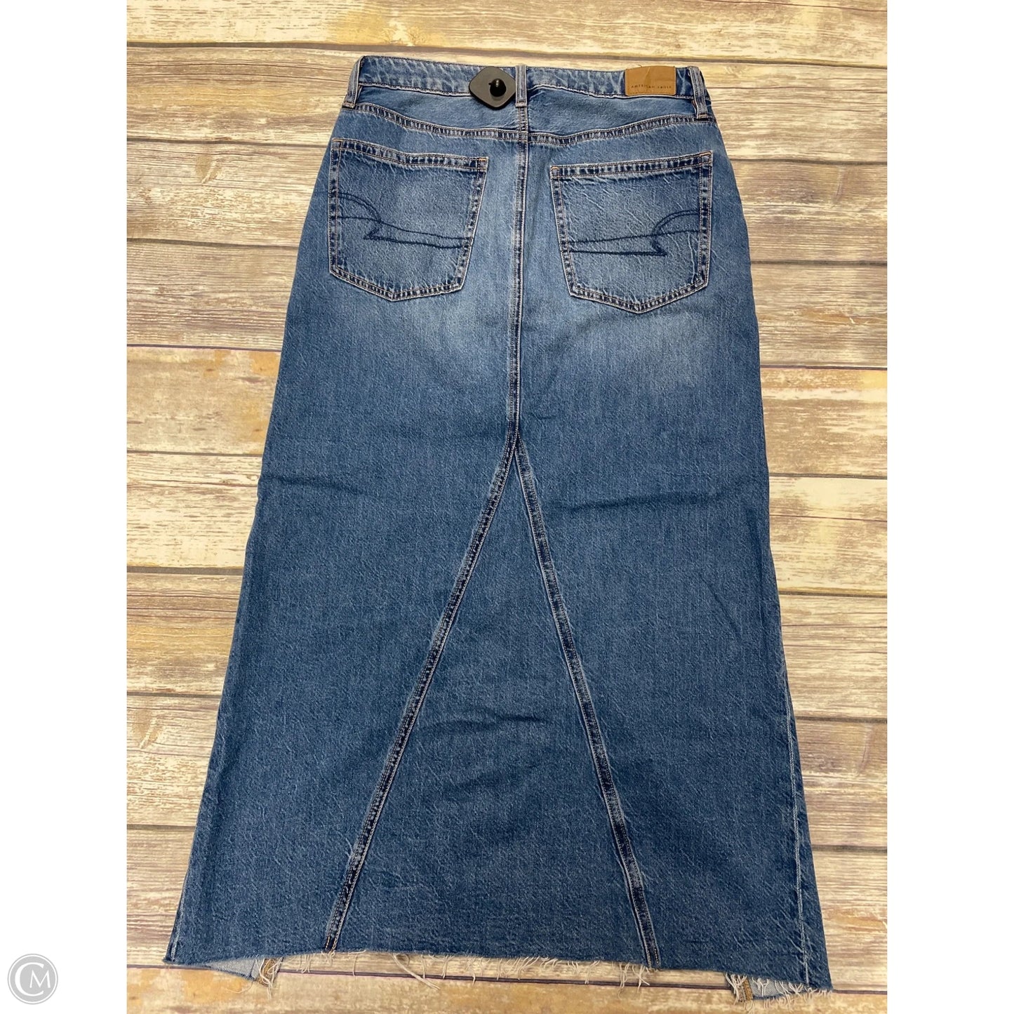 Skirt Maxi By American Eagle In Blue Denim, Size: 2