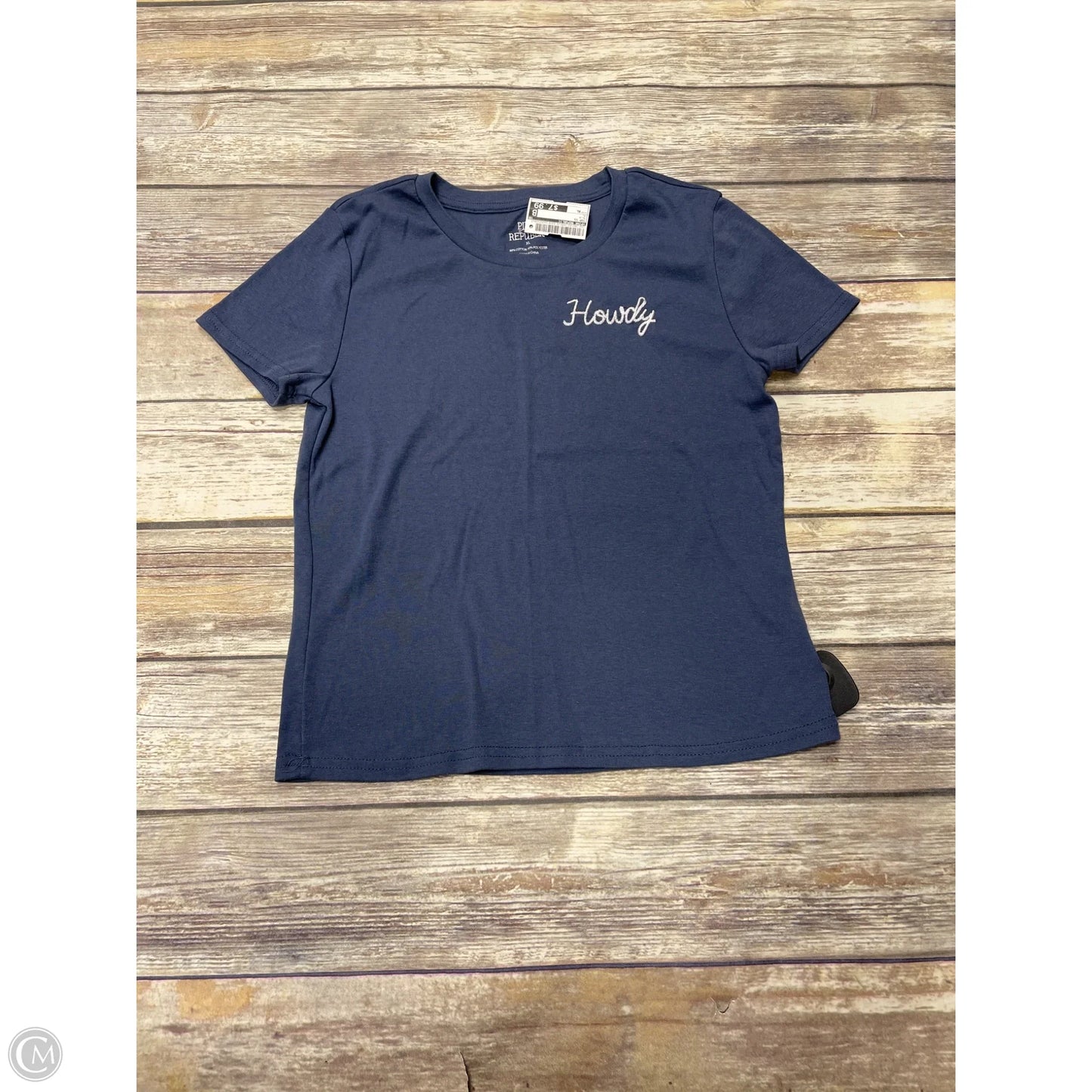 Top Short Sleeve By Pink Republic In Blue, Size: Xl