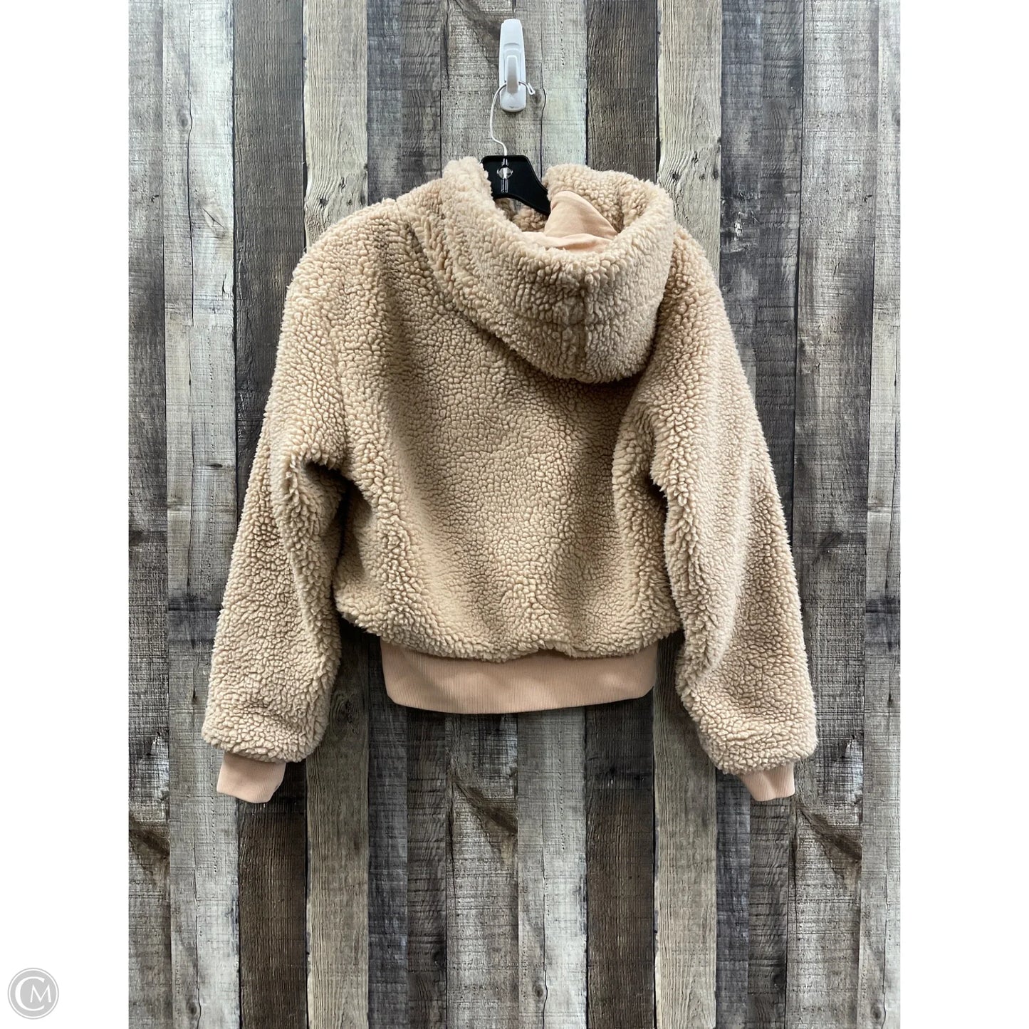Jacket Fleece By Fabletics In Tan, Size: S