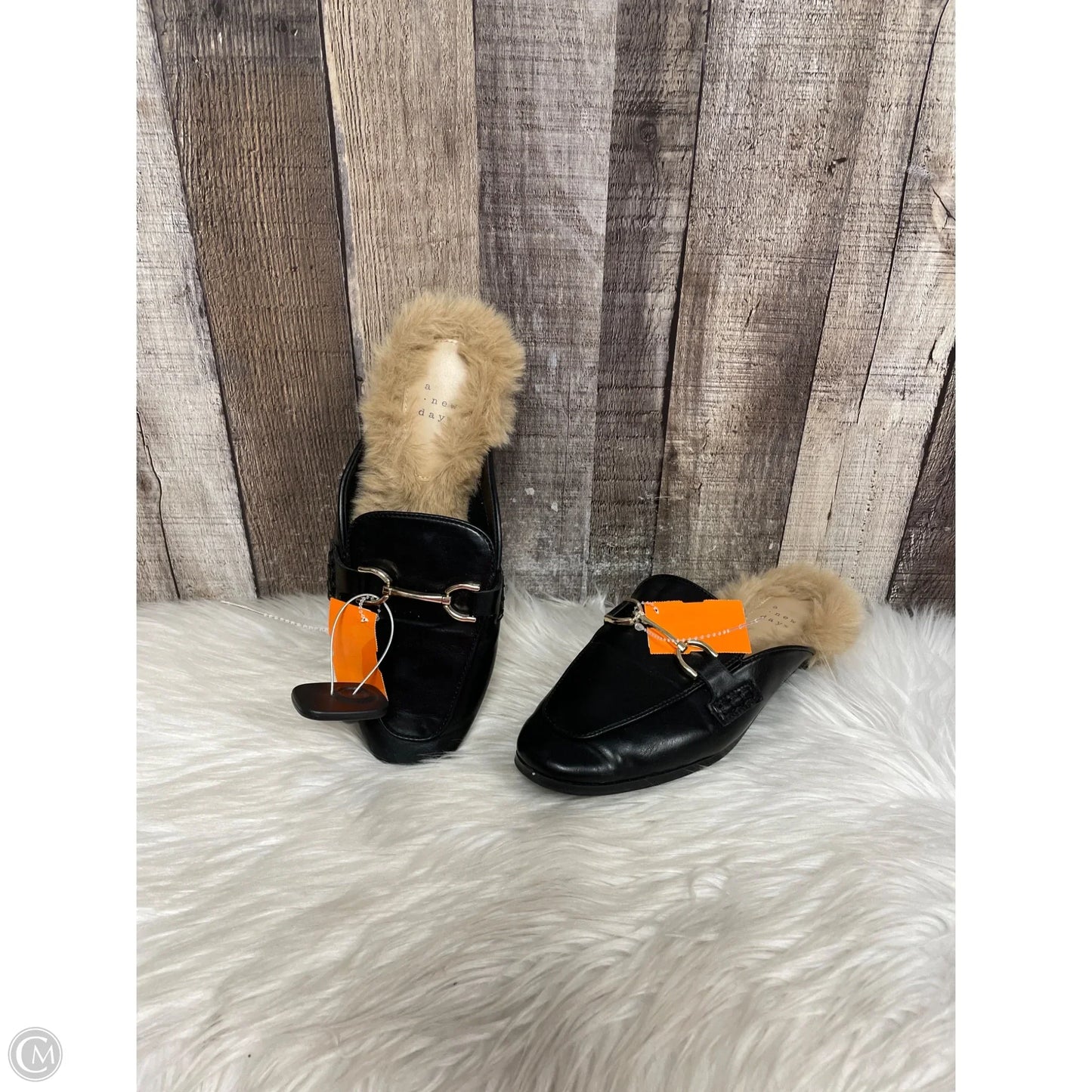 Sandals Flats By A New Day In Black, Size: 7
