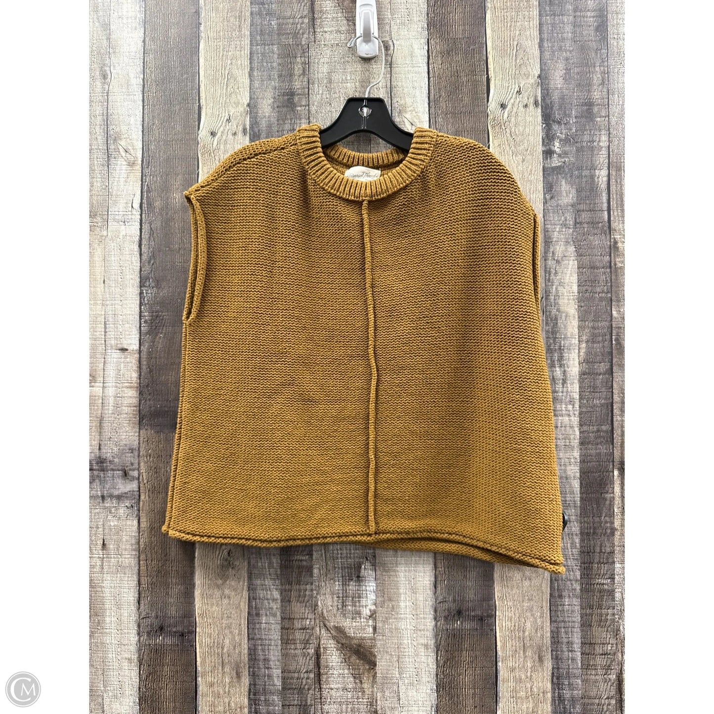 Sweater Short Sleeve By Universal Thread In Brown, Size: S