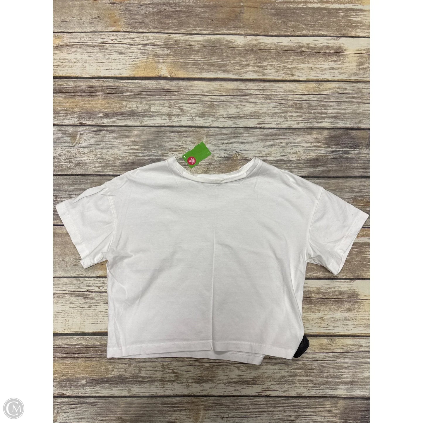 Top Short Sleeve By Cme In White, Size: S