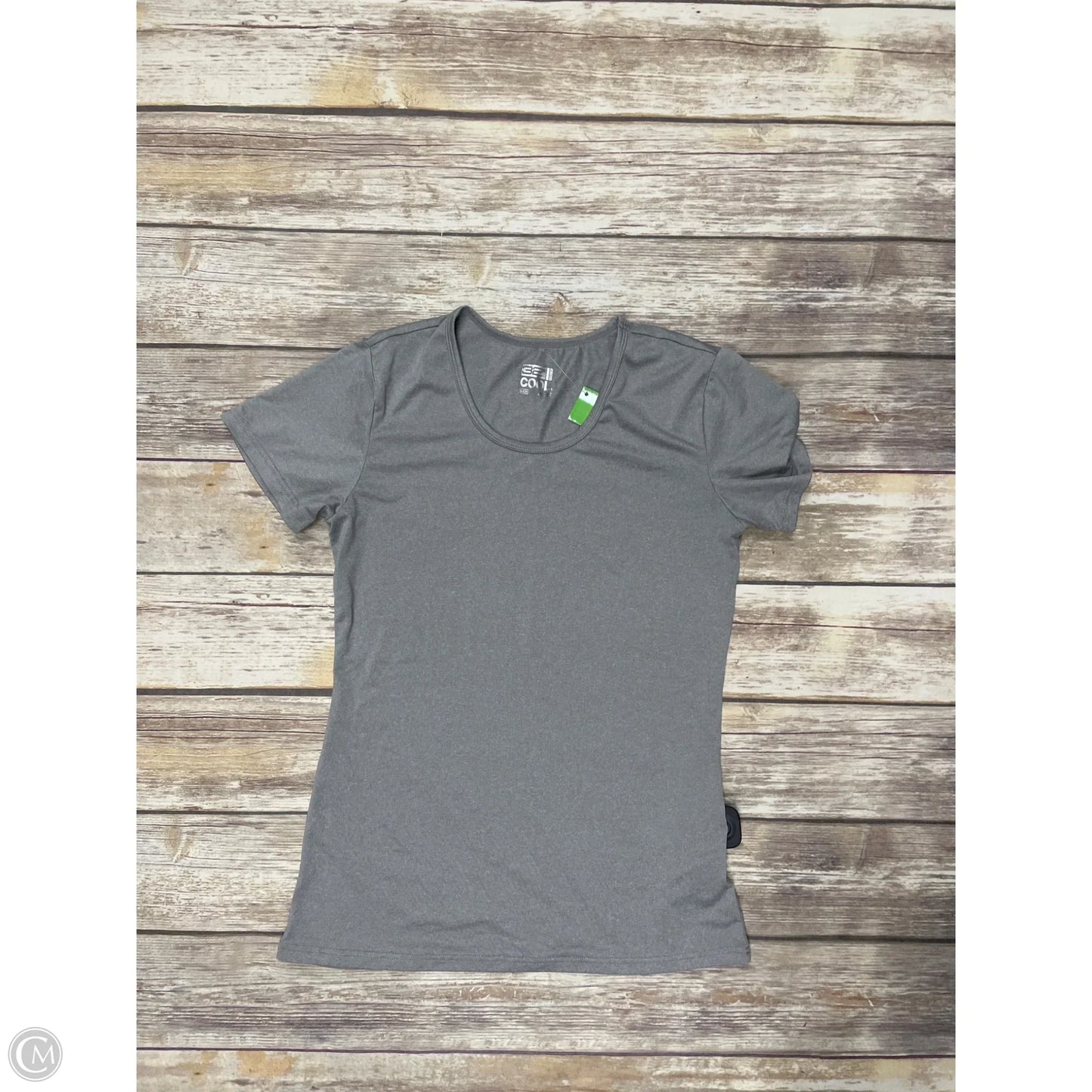 Athletic Top Short Sleeve By 32 Degrees In Grey, Size: S