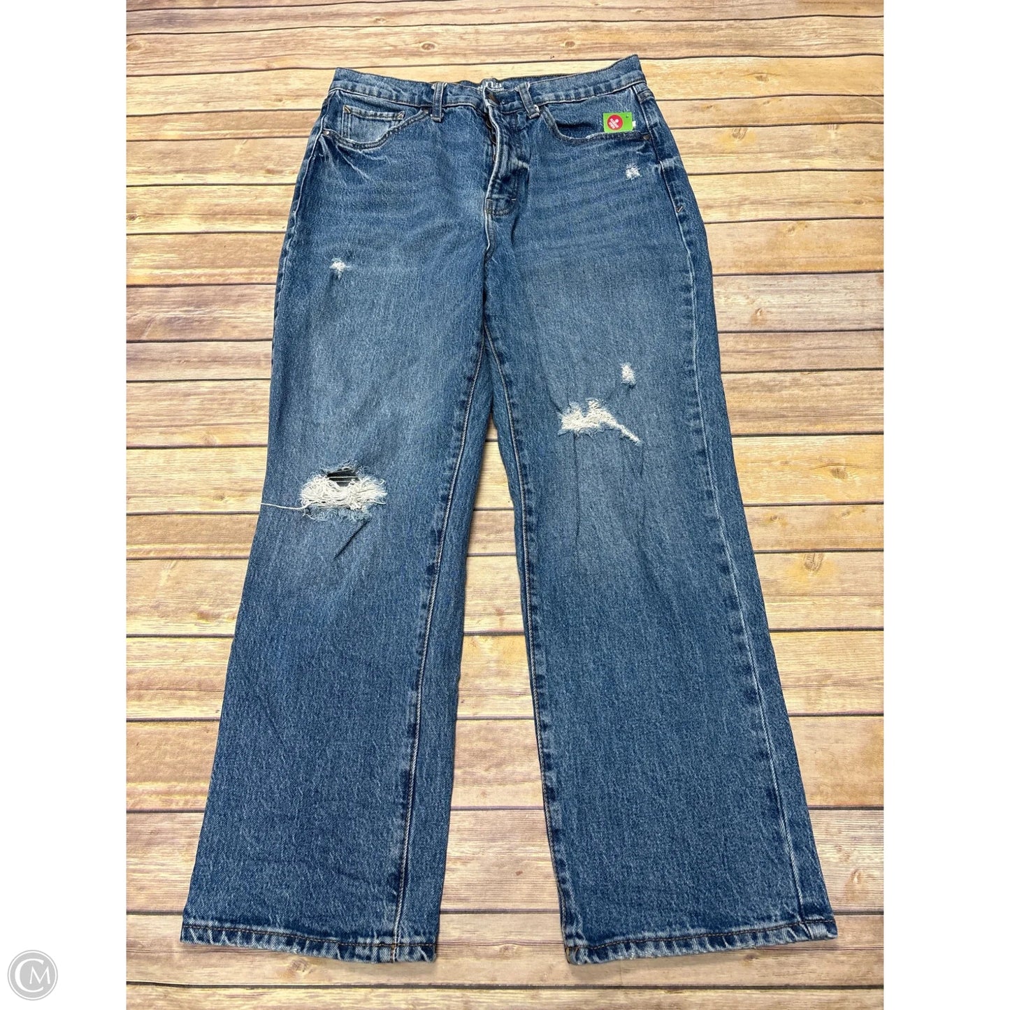 Jeans Straight By Ana In Blue Denim, Size: 10