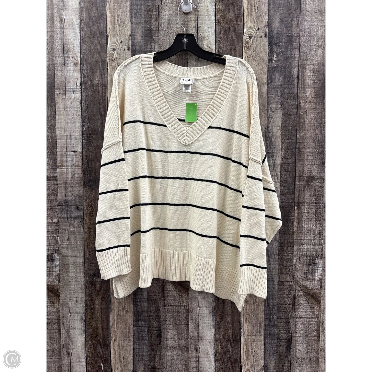 Sweater By Arula In Striped Pattern, Size: 1x