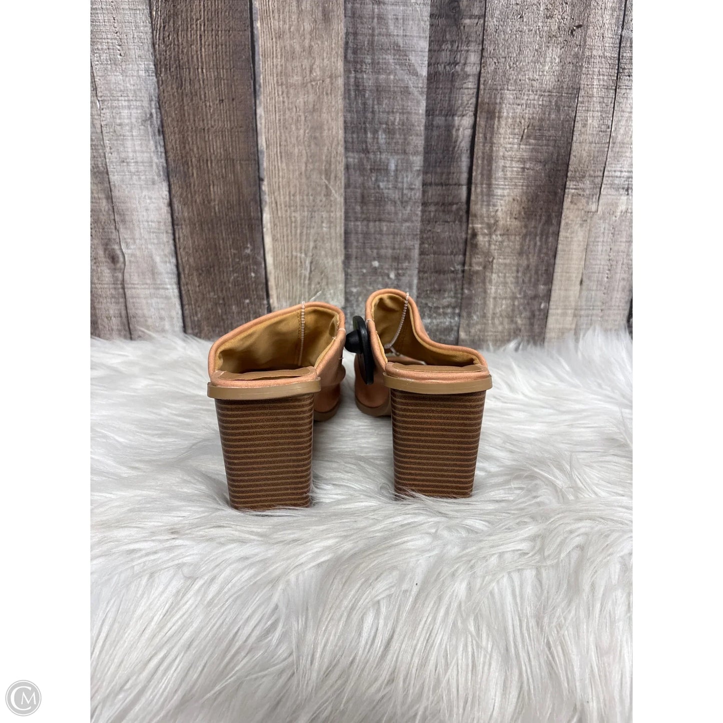 Shoes Heels Block By Qupid In Tan, Size: 7.5