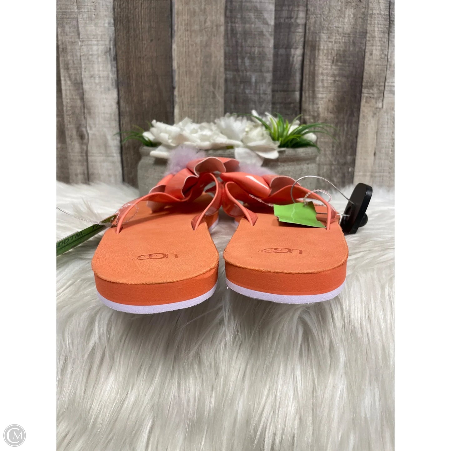 Sandals Designer By Ugg In Pink, Size: 12