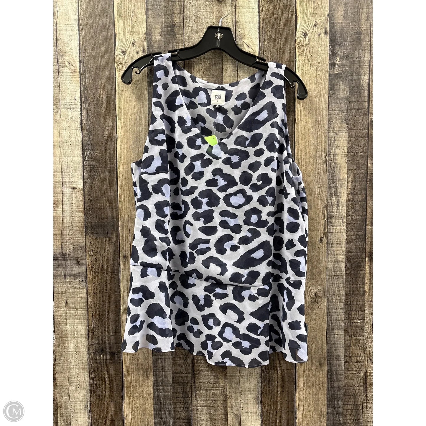 Top Sleeveless By Cabi In Blue, Size: L