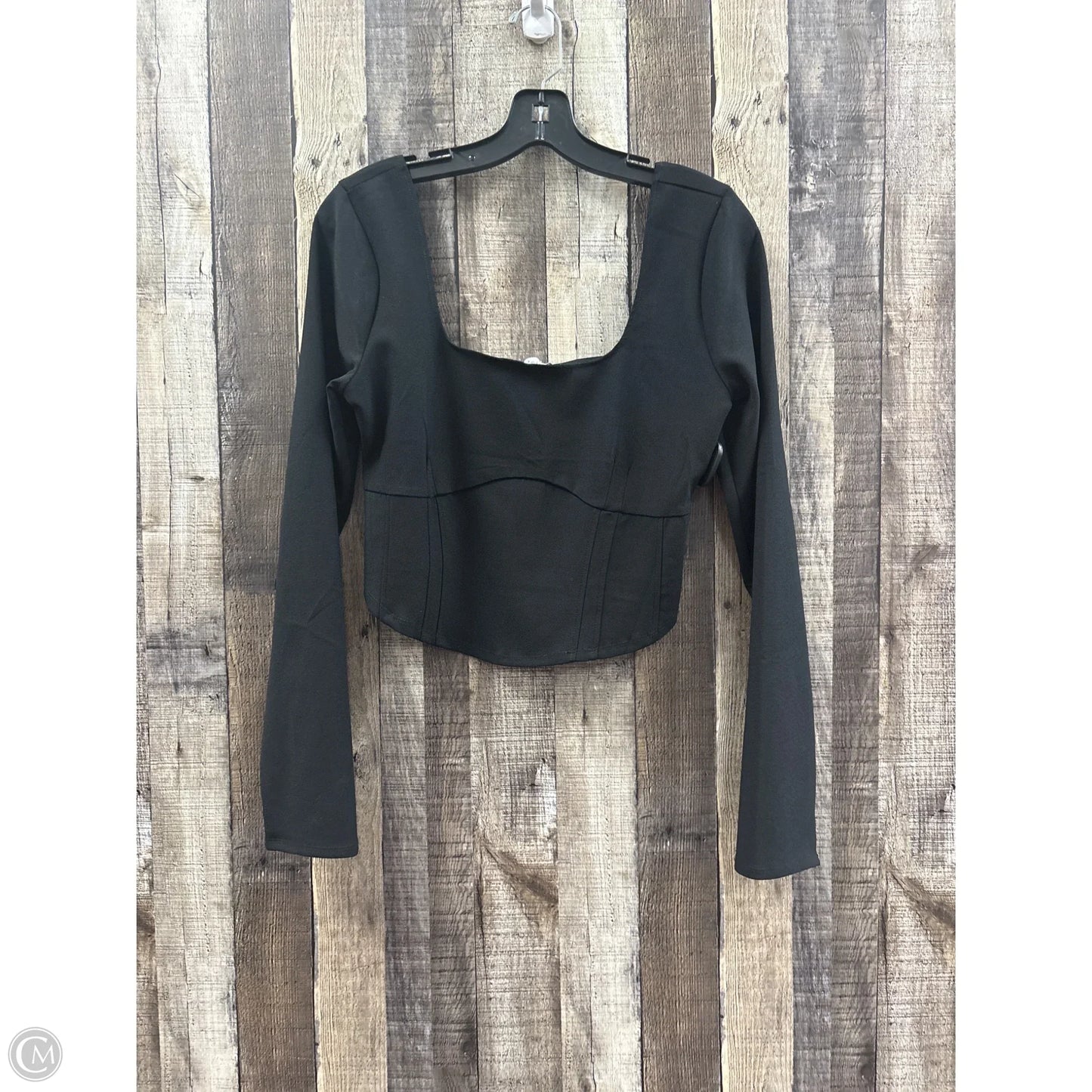 Top Long Sleeve By Abercrombie And Fitch In Black, Size: L