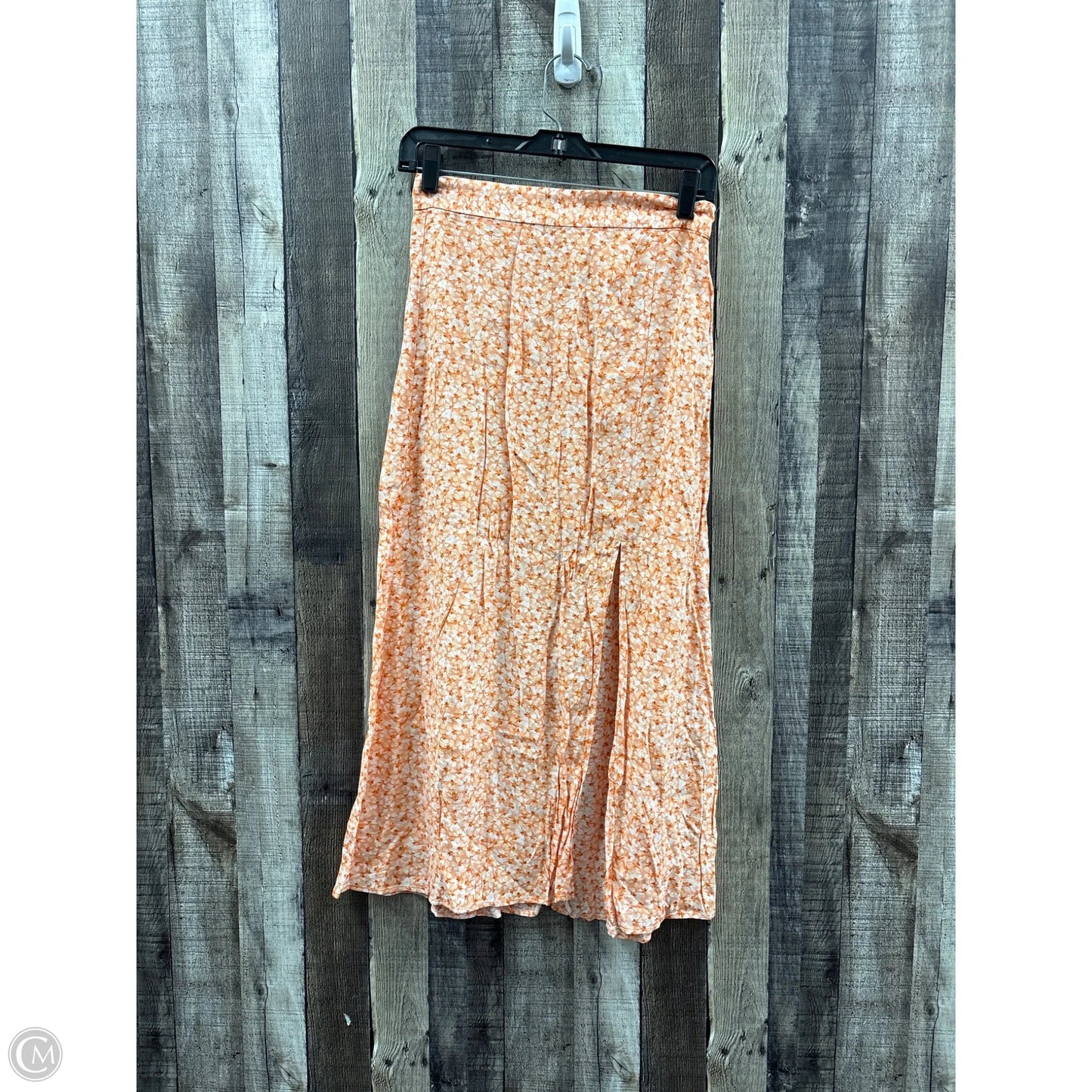 Skirt Maxi By H&m In Orange, Size: 4