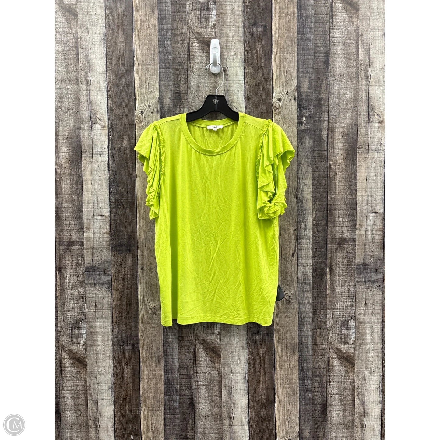 Top Short Sleeve By Easel In Green, Size: M