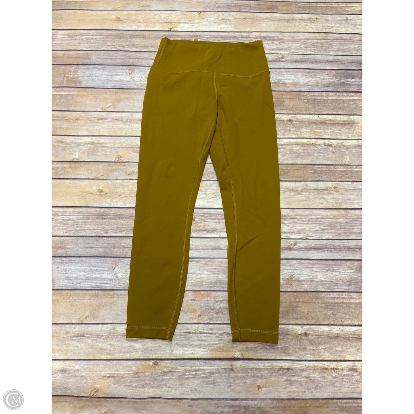 Athletic Leggings By Lululemon In Gold, Size: 8