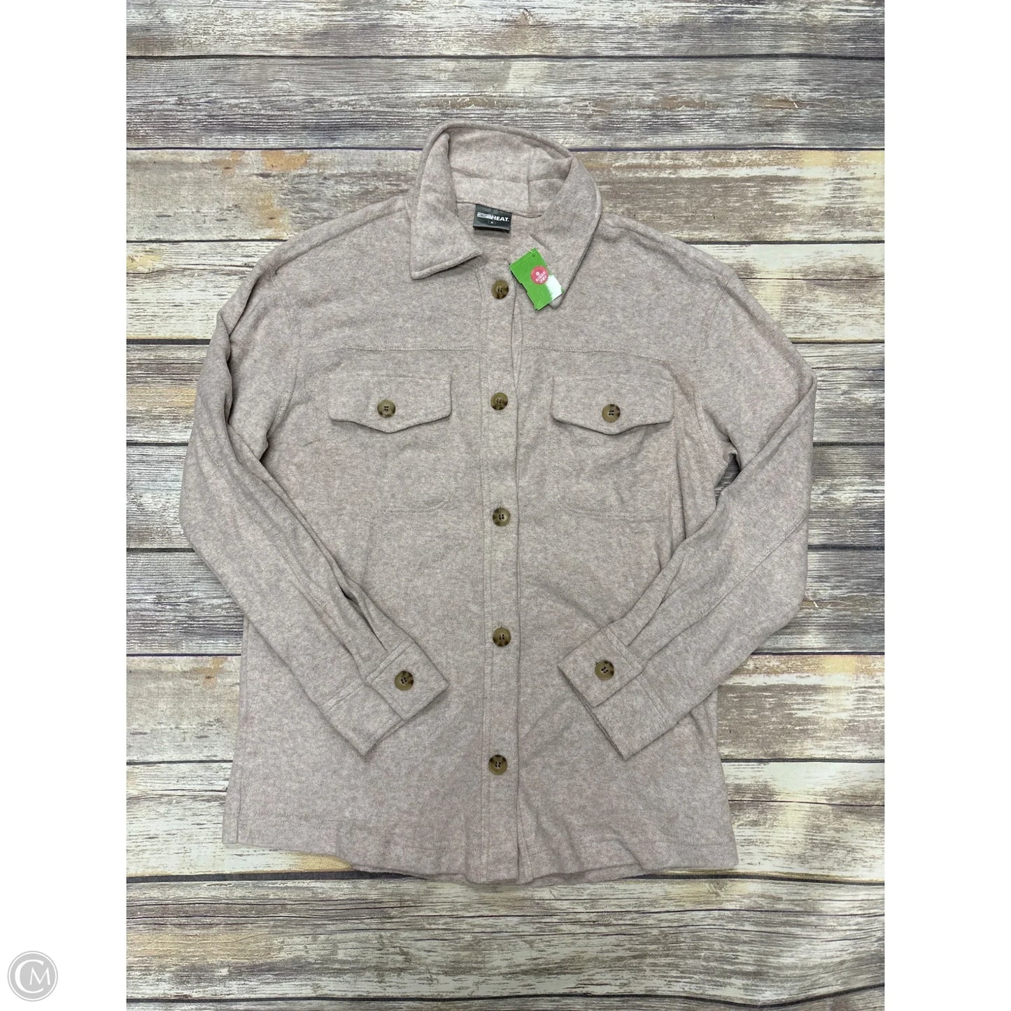 Jacket Fleece By 32 Degrees In Tan, Size: M