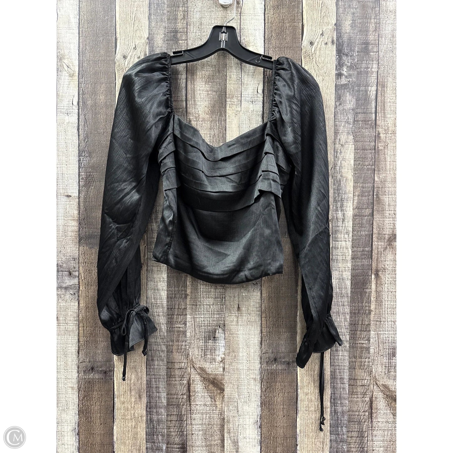 Top Long Sleeve By Francesca's In Black, Size: L
