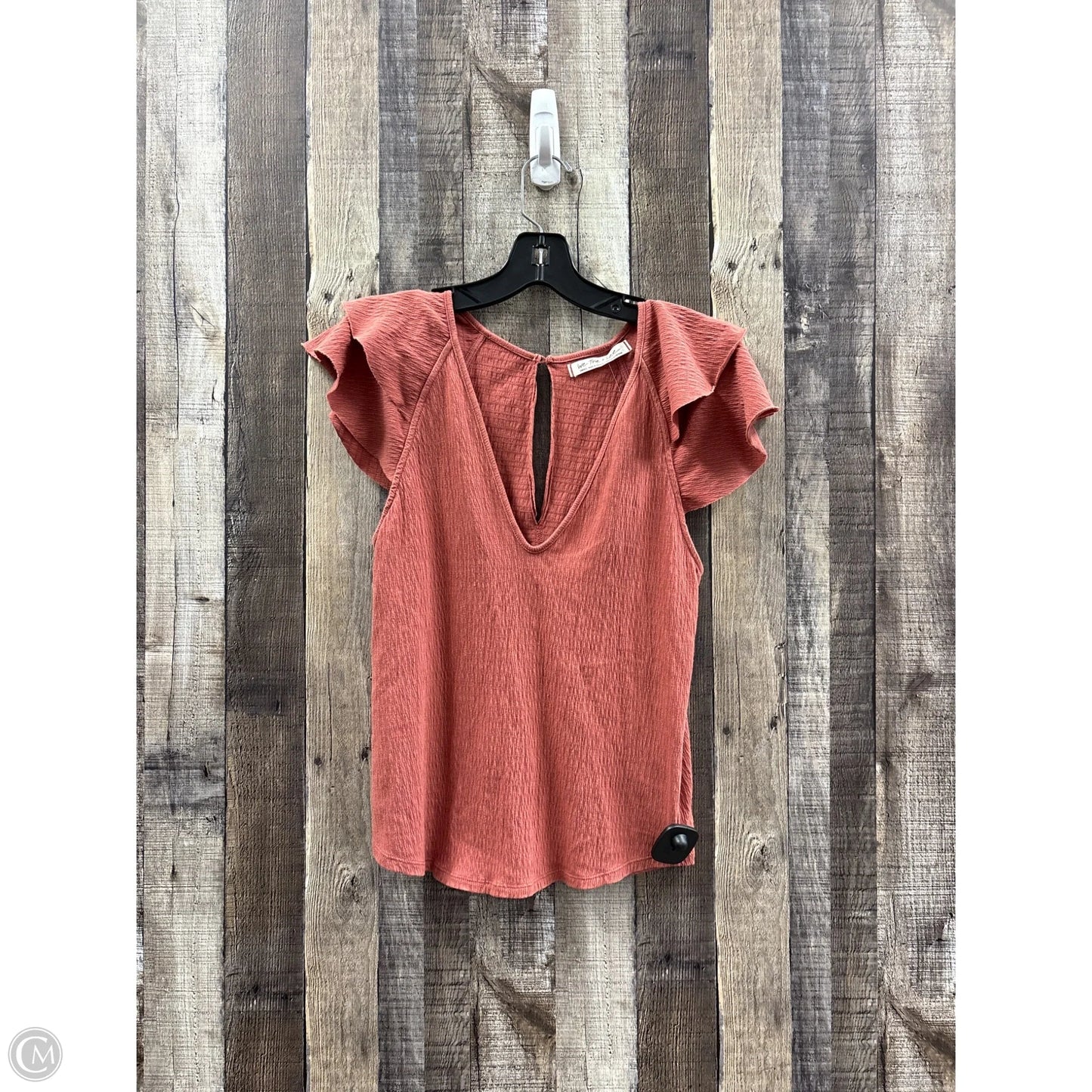 Top Short Sleeve By We The Free In Bronze, Size: S