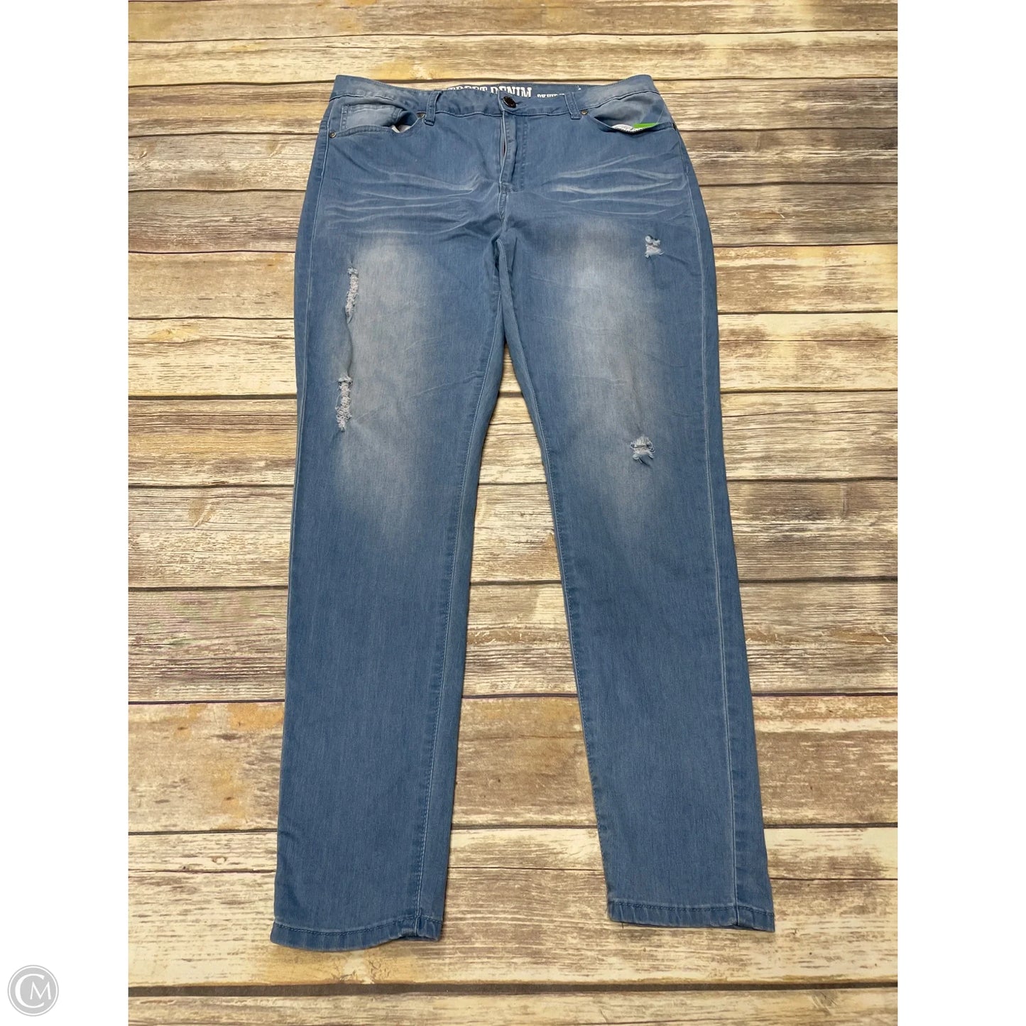 Jeans Straight By Cme In Blue Denim, Size: 18