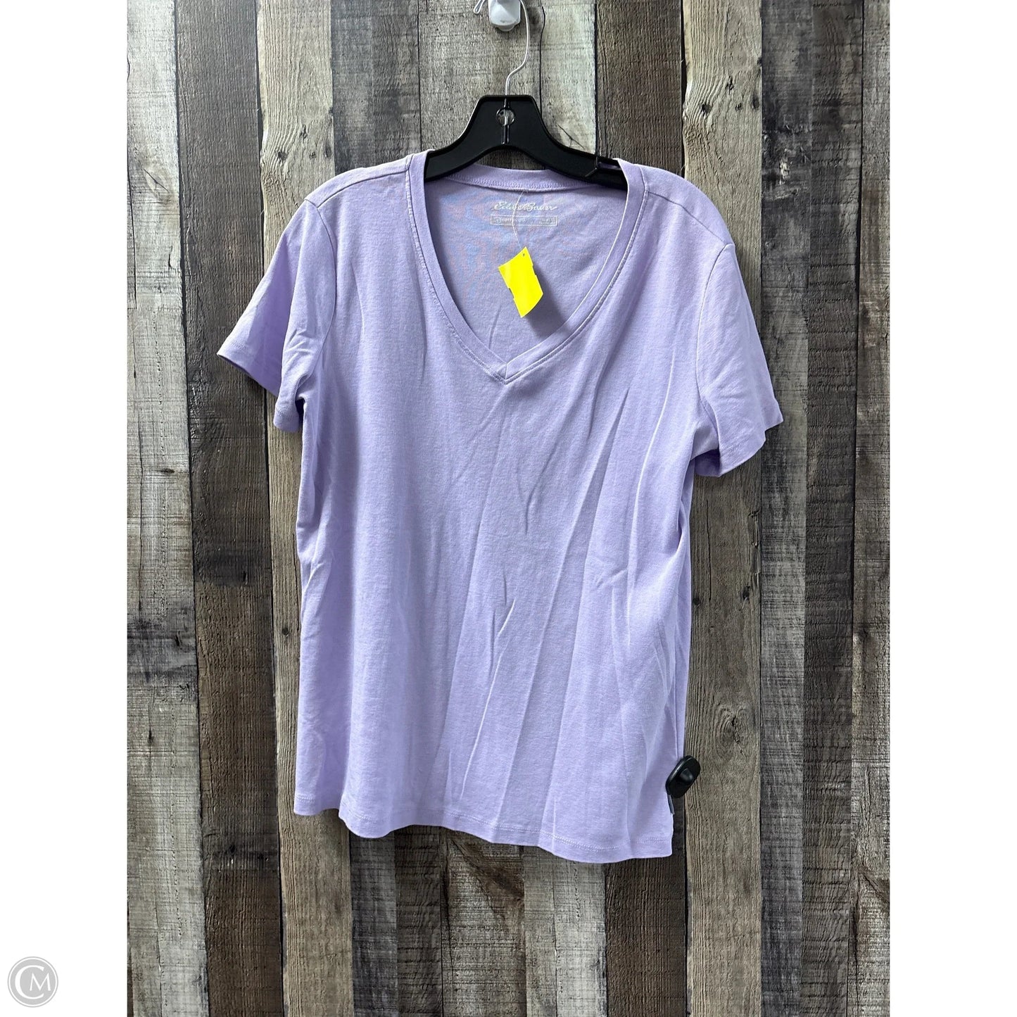 Top Short Sleeve Basic By Eddie Bauer In Purple, Size: Xl