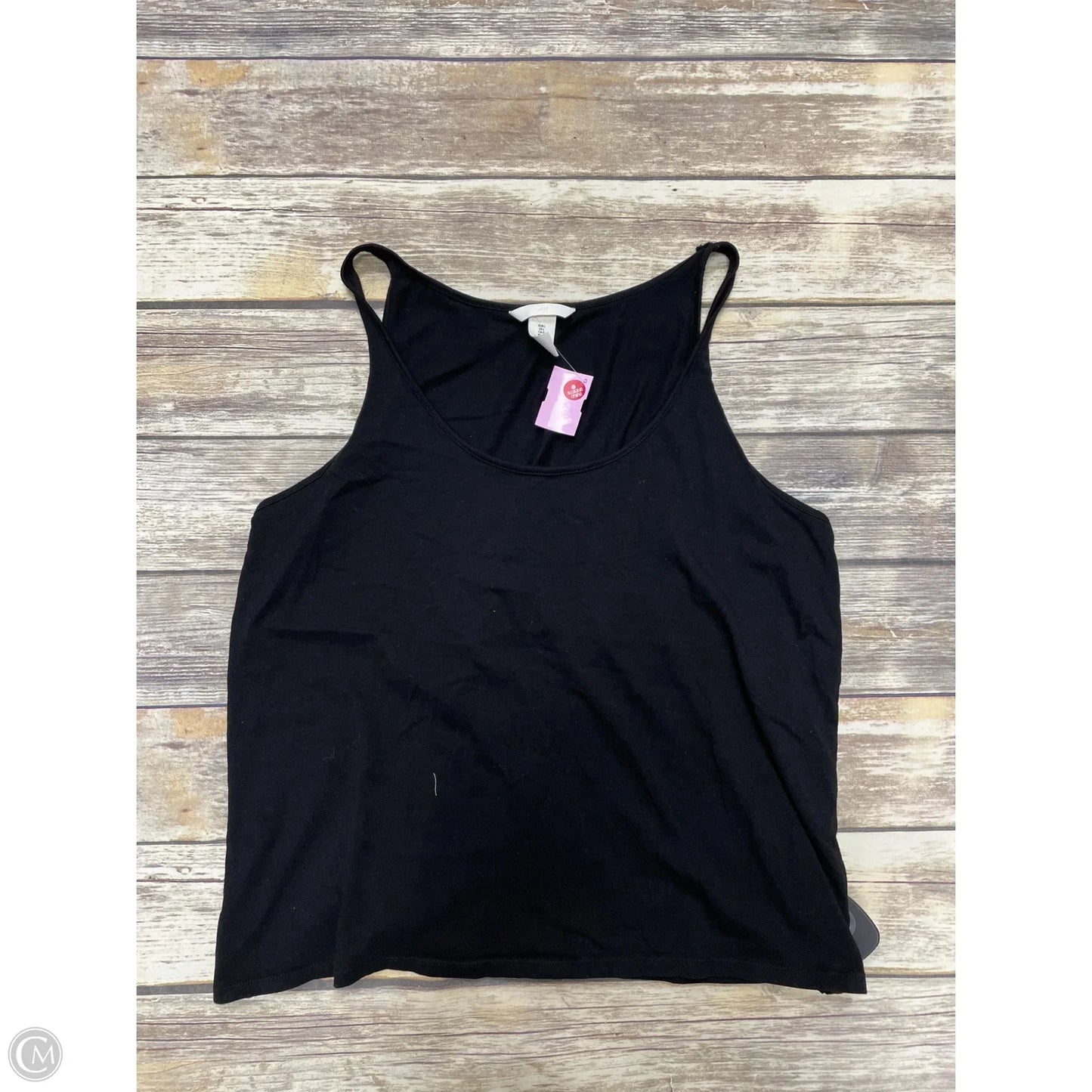 Top Sleeveless By H&m In Black, Size: L