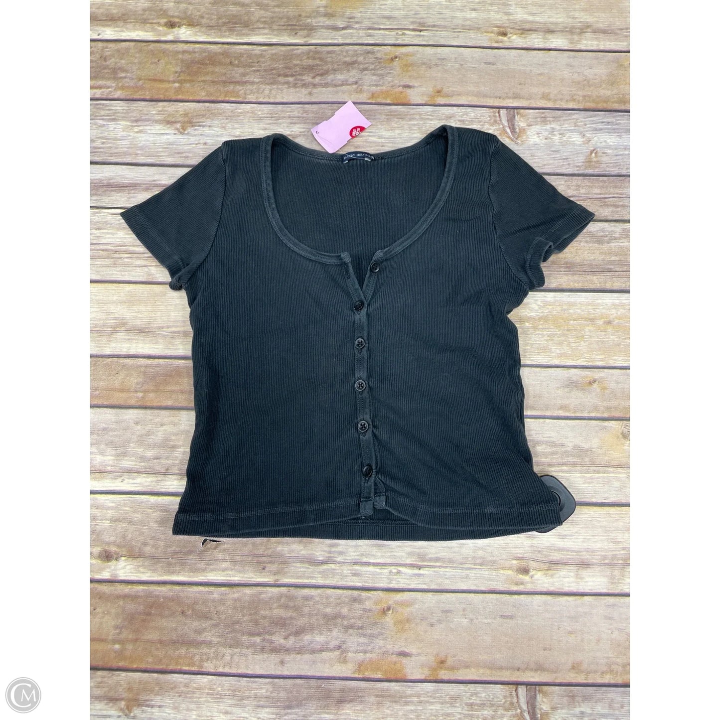 Top Short Sleeve By Brandy Melville In Grey, Size: Osfm