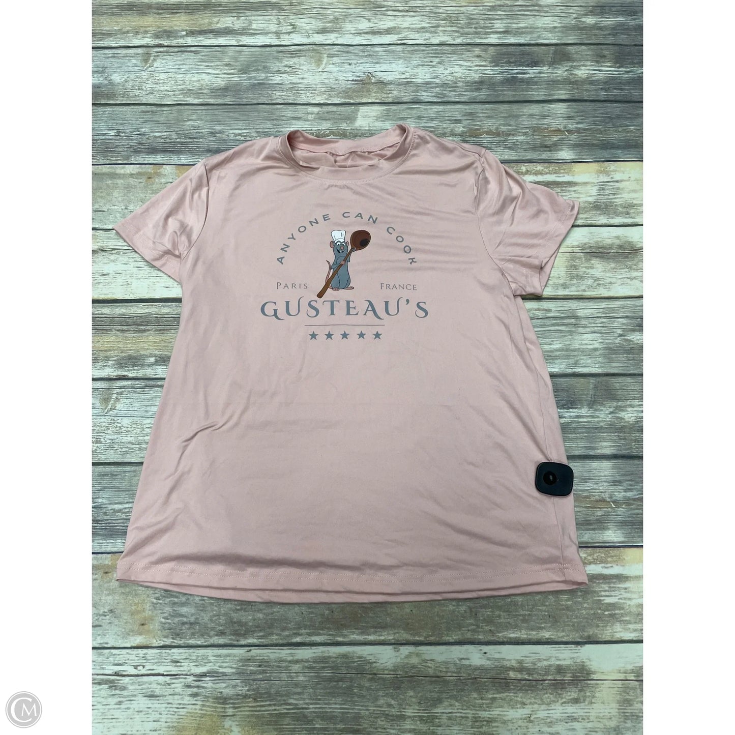 Top Short Sleeve Basic By Cme In Pink, Size: Xl