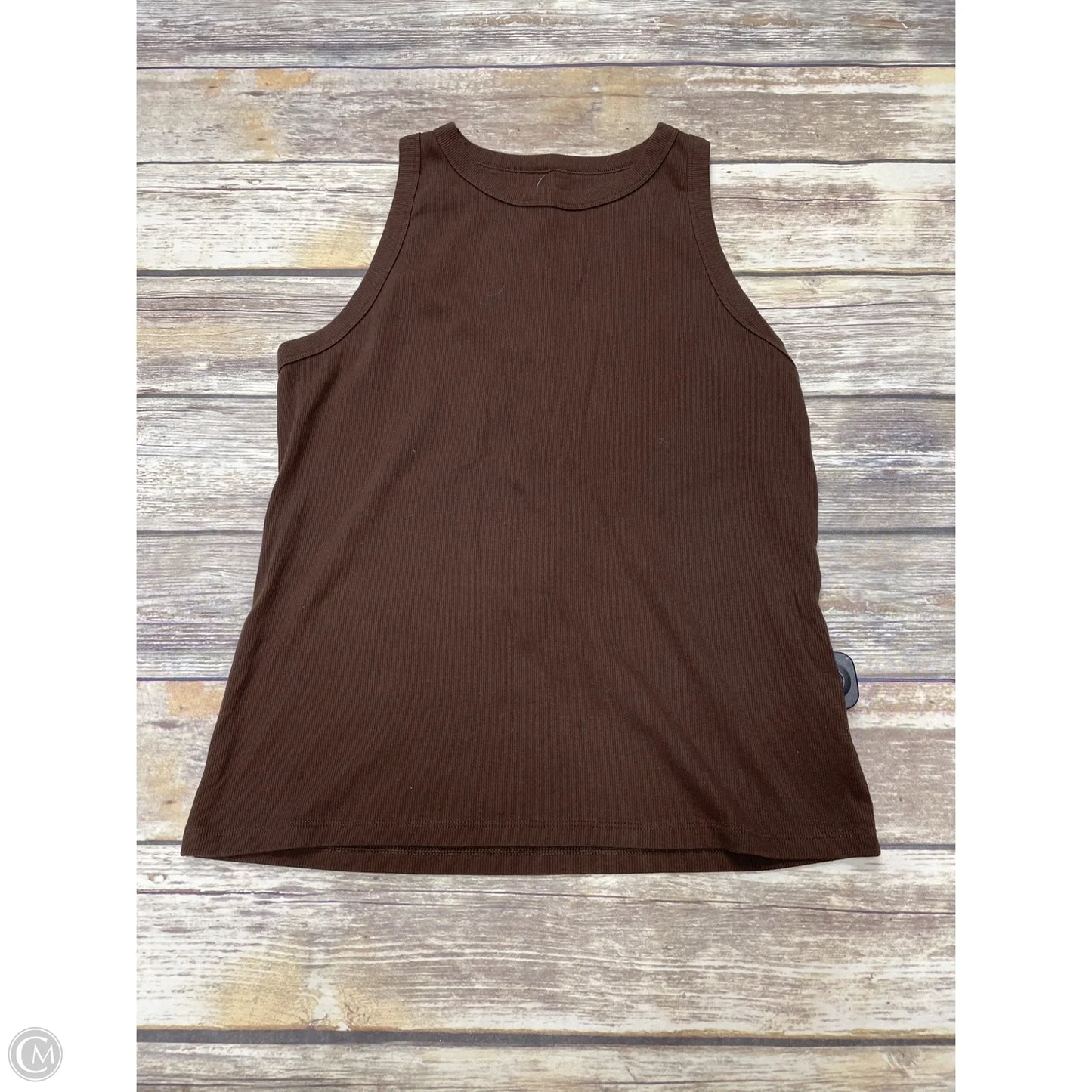 Top Sleeveless By Time And Tru In Brown, Size: Xl